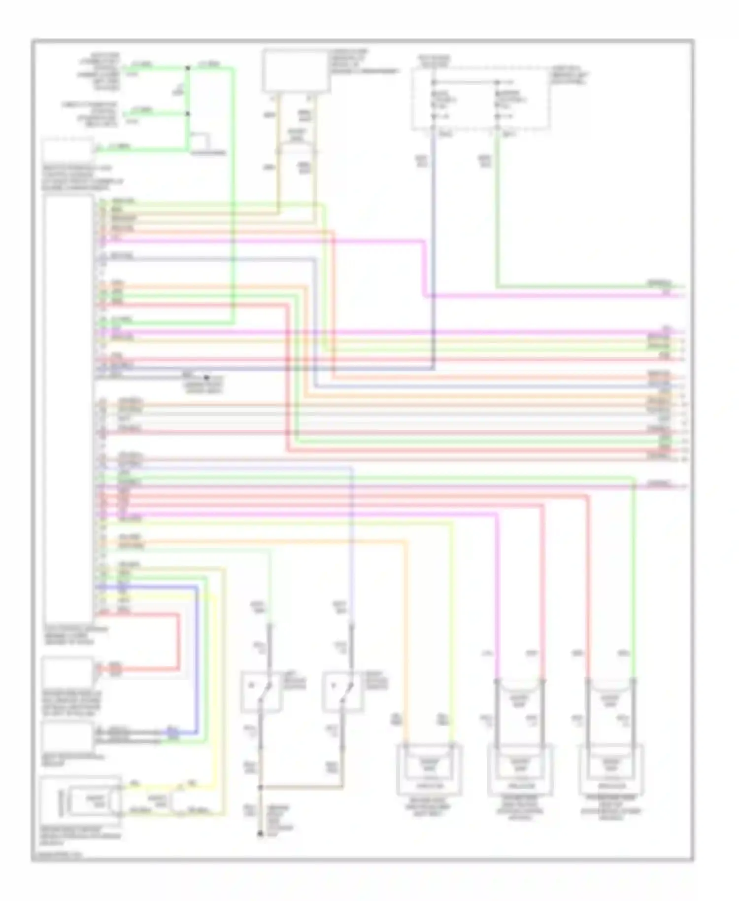 6 Mazda GG (2002-2005): Supplemental restraints circuit (1 of 2)