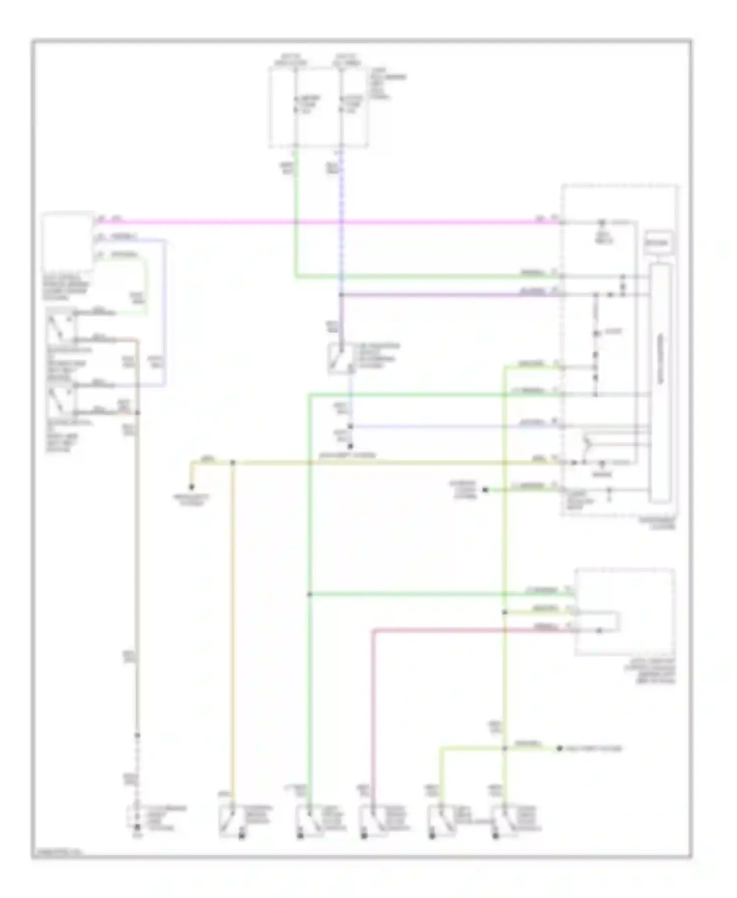6 Mazda GG (2002-2005): Warning systems circuit
