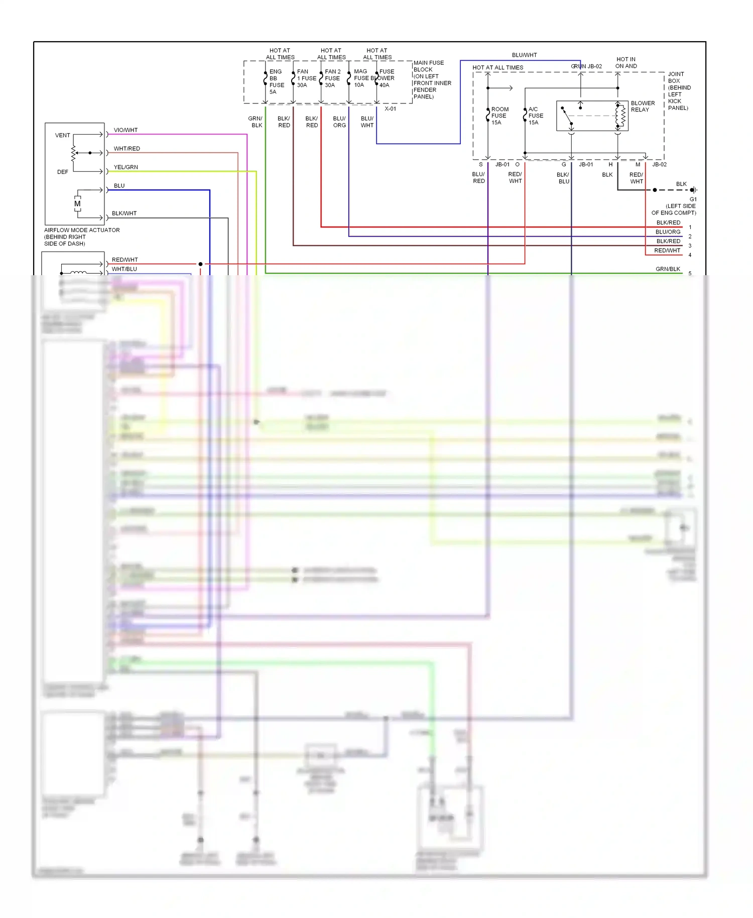 Mazda 6 GG (2002-2005) blu/blk wiring diagram  (3 of 18)