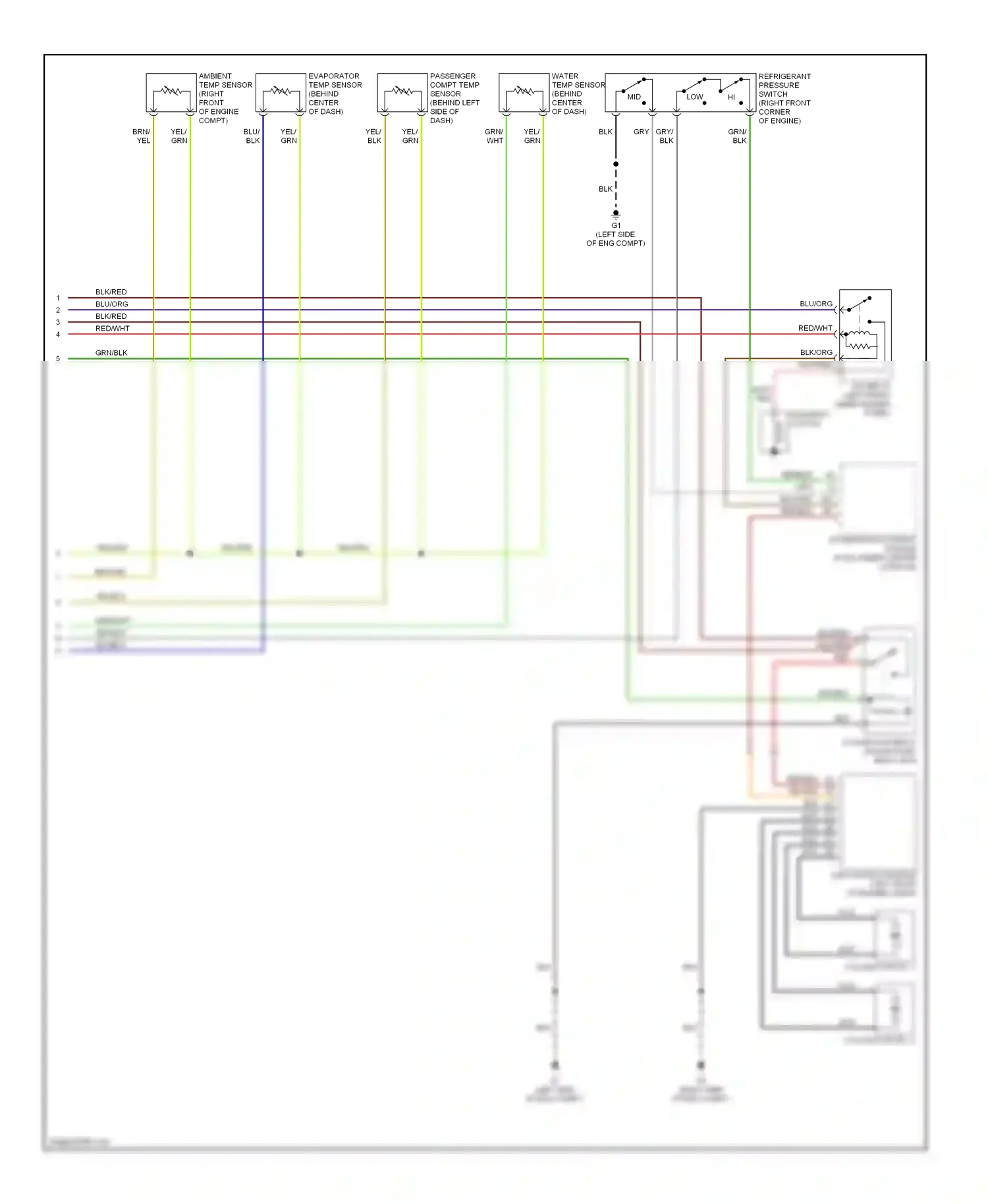 Mazda 6 GG (2002-2005) blu/blk wiring diagram  (4 of 18)