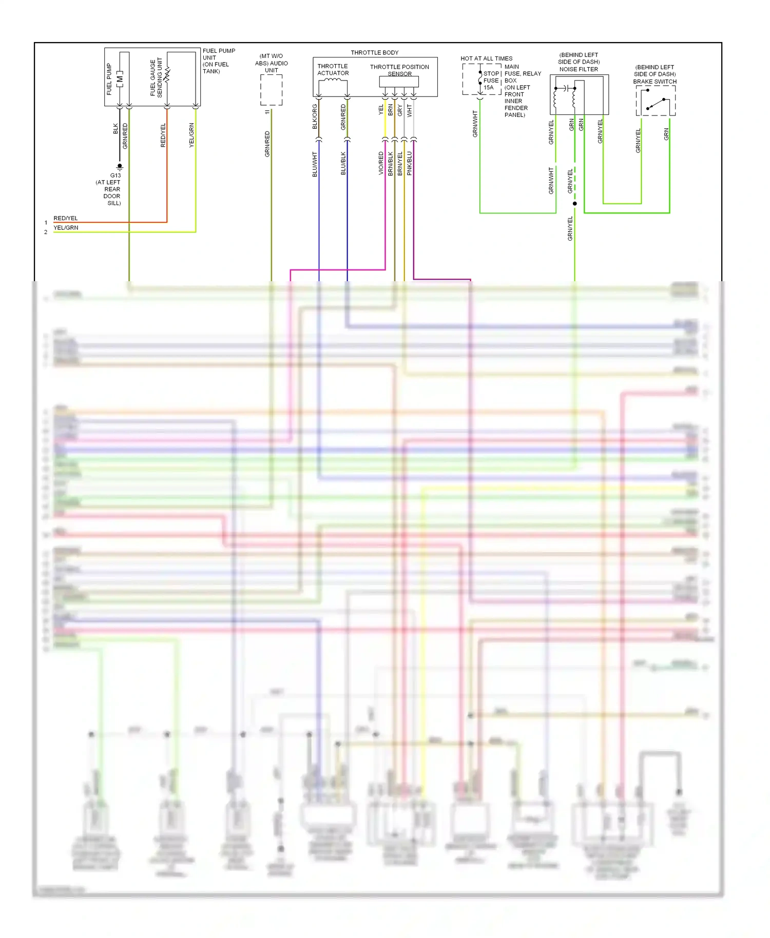 Mazda 6 GG (2002-2005) brn/blk wiring diagram  (7 of 7)
