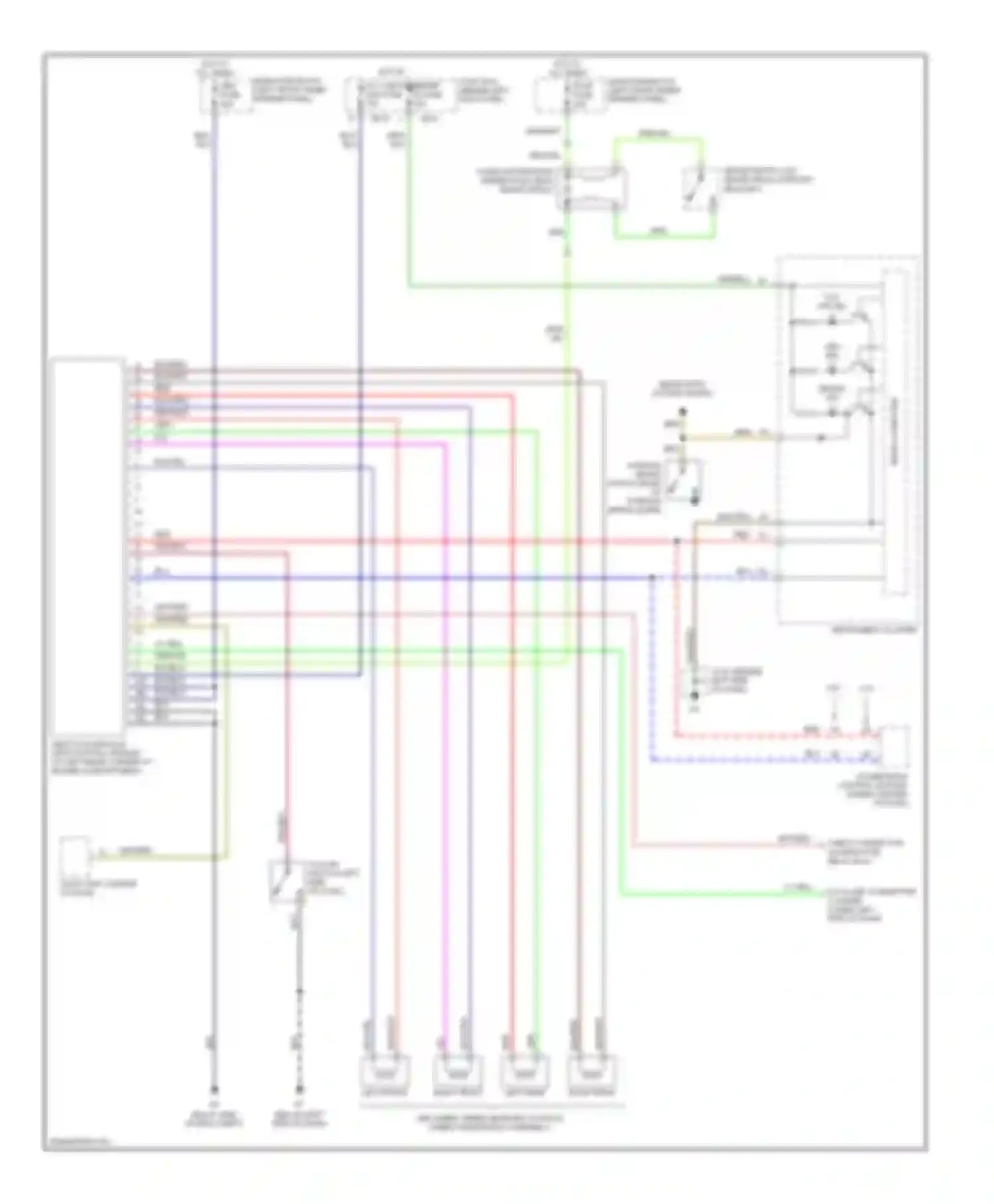 Wiring diagram right front left front for Mazda 6 GG (2002-2005) (1 of 1)
