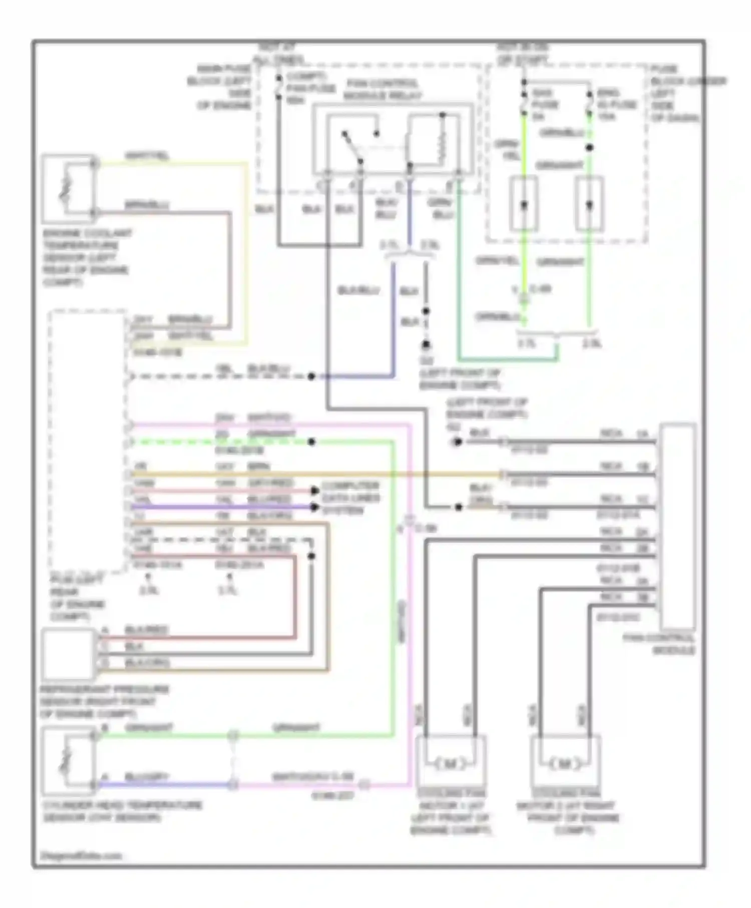 6 Mazda GH facelift (2009-2013): Cooling fan circuit