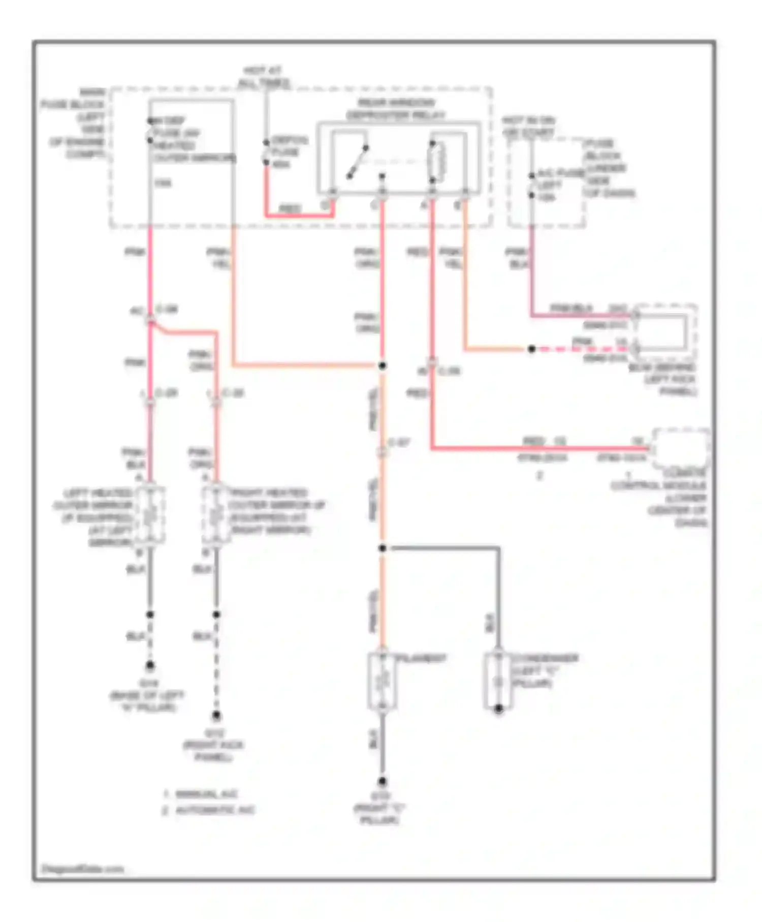 6 Mazda GH facelift (2009-2013): Defoggers circuit