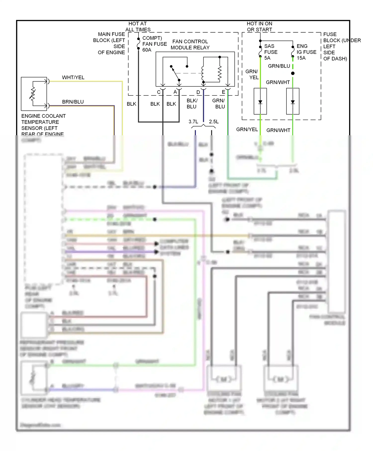 Mazda 6 GH facelift (2009-2013) 2.5l wiring diagram  (5 of 18)