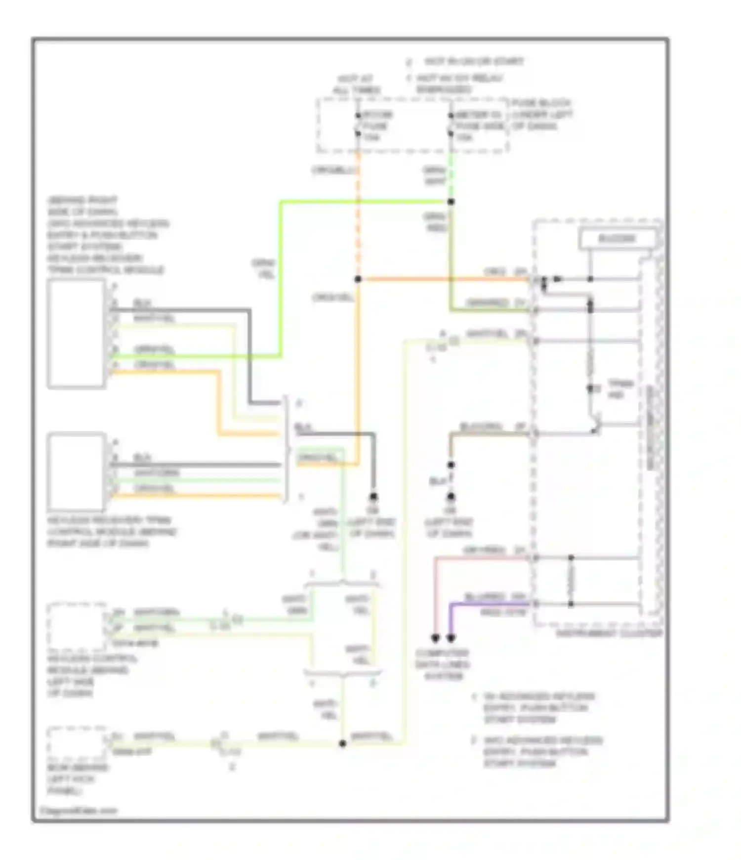 Wiring diagram blk/org for Mazda 6 GH facelift (2009-2013) (40 of 42)