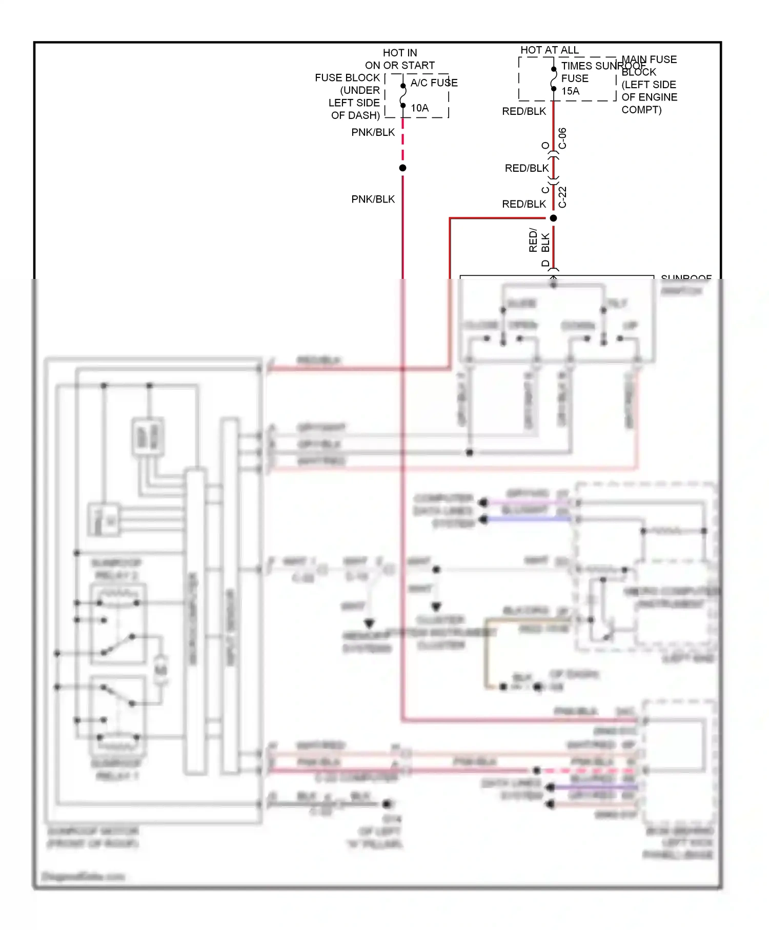 Mazda 6 GH facelift (2009-2013) blu/wht wiring diagram  (15 of 15)