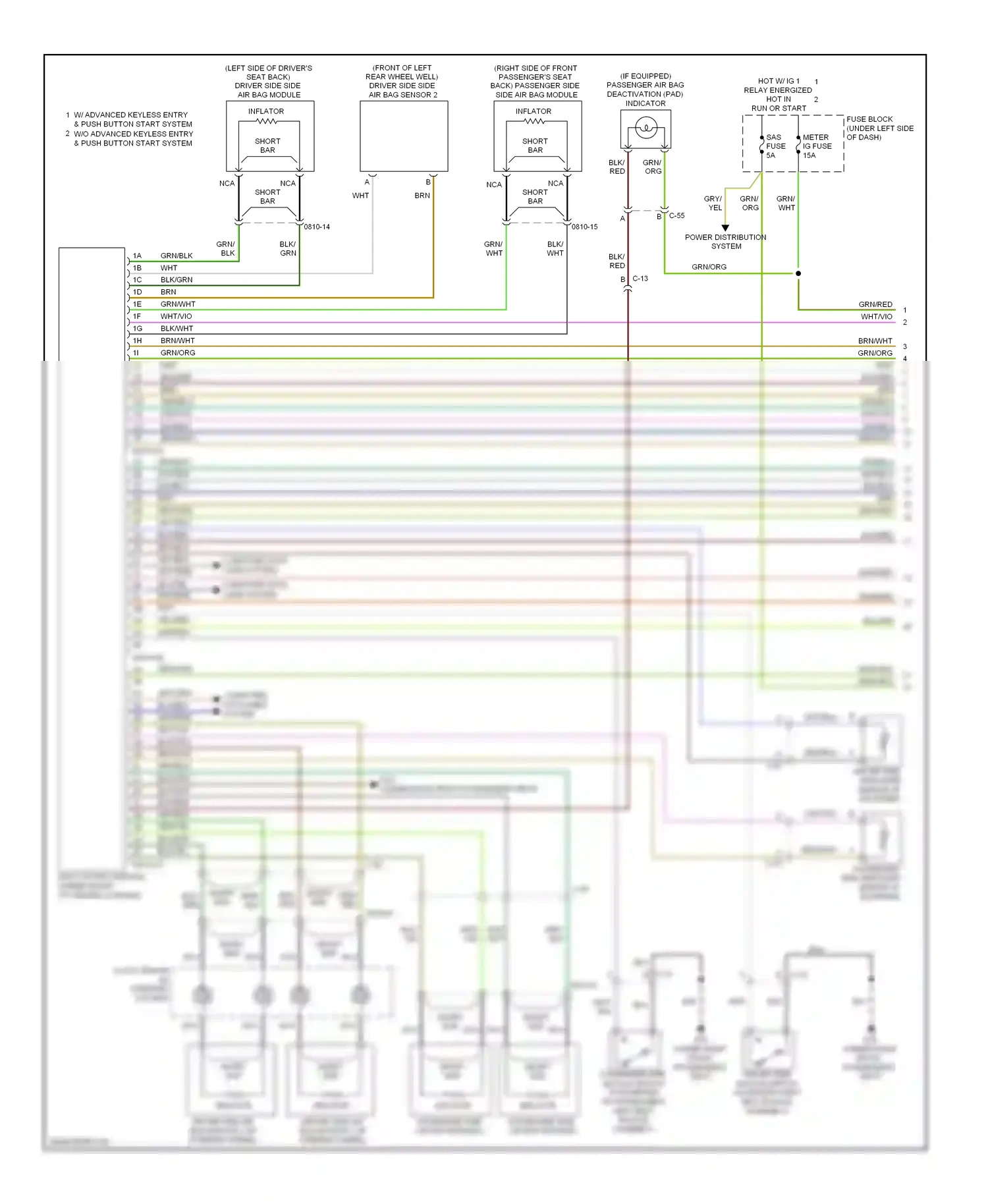 Mazda 6 GH facelift (2009-2013) clock spring (in steering column) wiring diagram  (4 of 4)