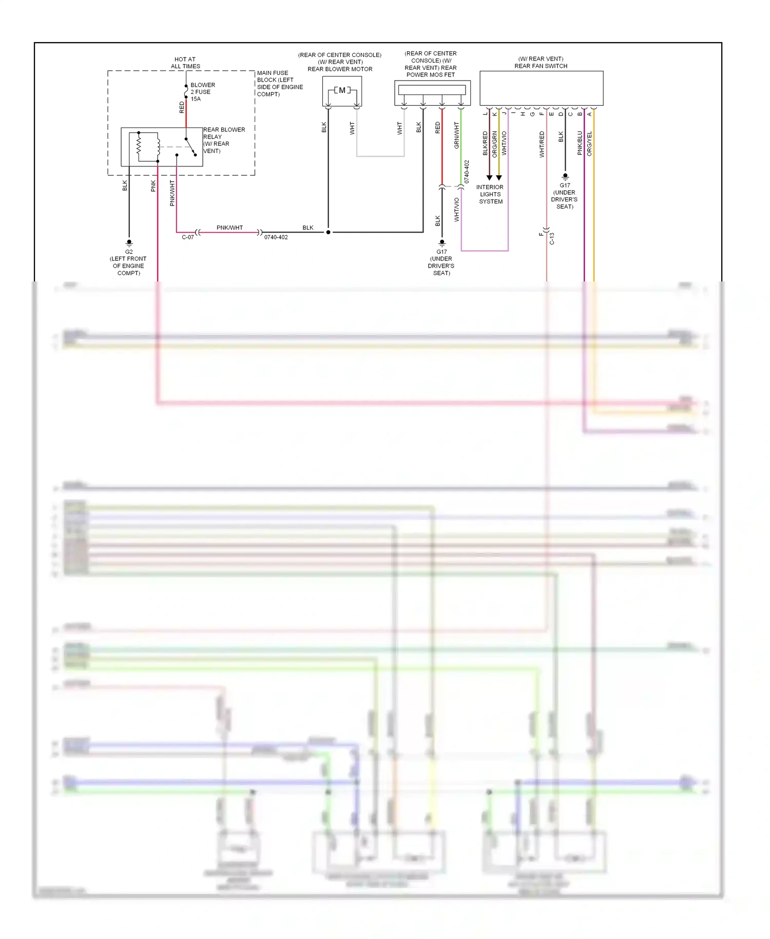 Mazda 6 GH facelift (2009-2013) cold wiring diagram  (1 of 3)