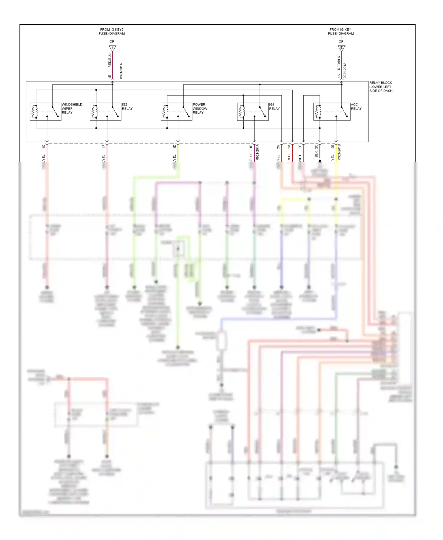 Mazda 6 GH facelift (2009-2013) diode wiring diagram  (3 of 4)