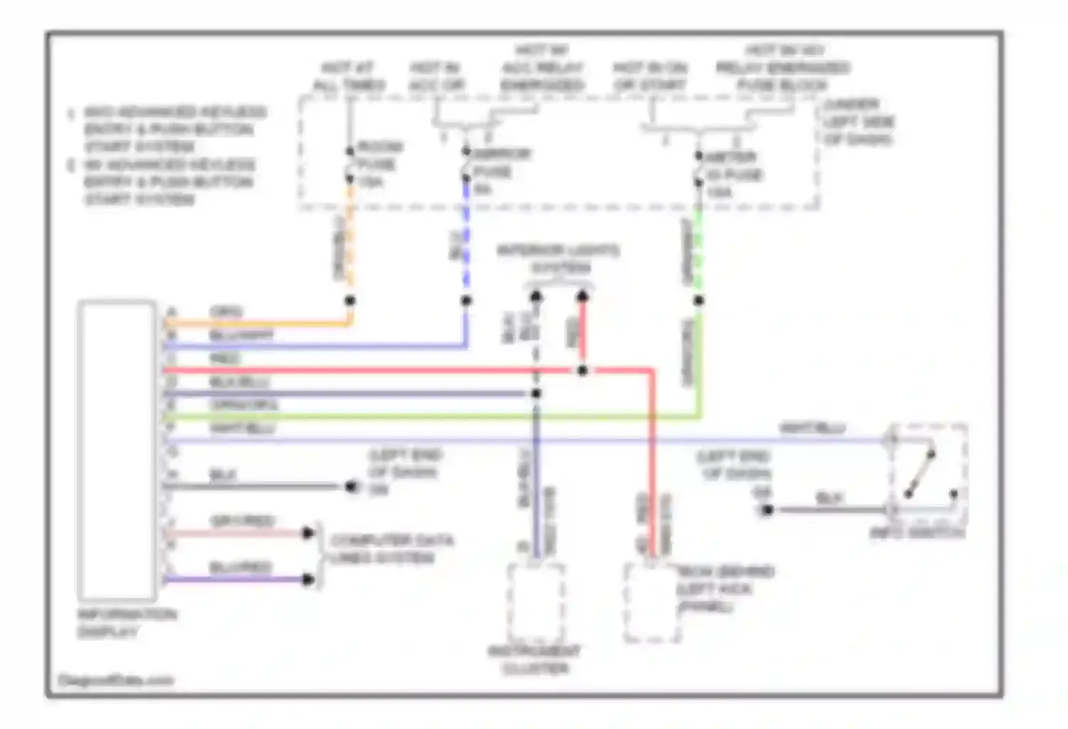 Wiring diagram instrument cluster for Mazda 6 GH facelift (2009-2013) (19 of 23)