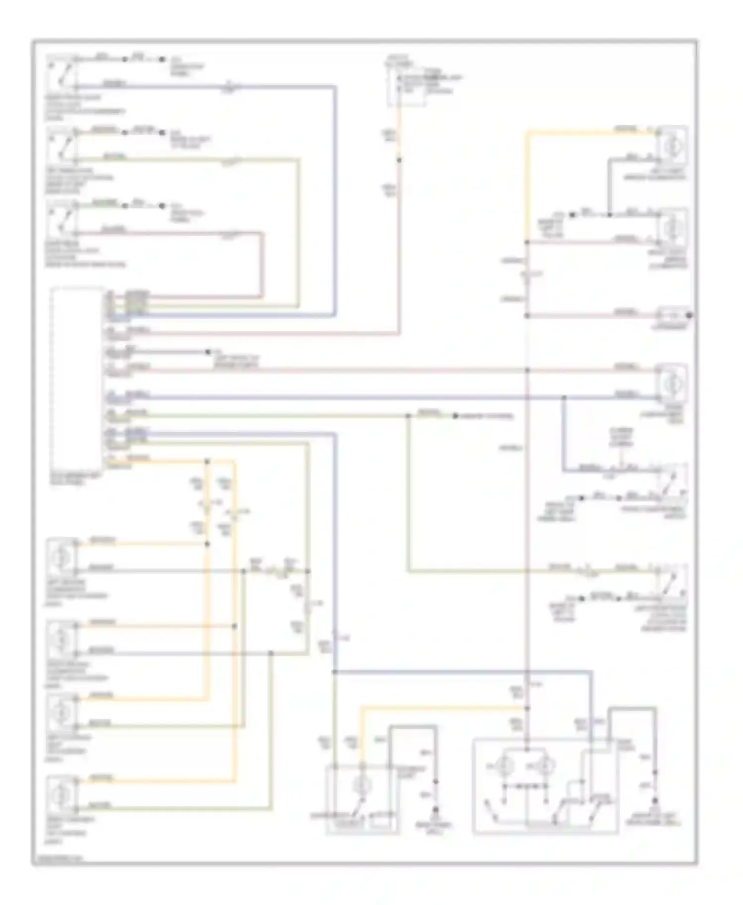 Wiring diagram left vanity mirror illumination for Mazda 6 GH facelift (2009-2013) (1 of 1)