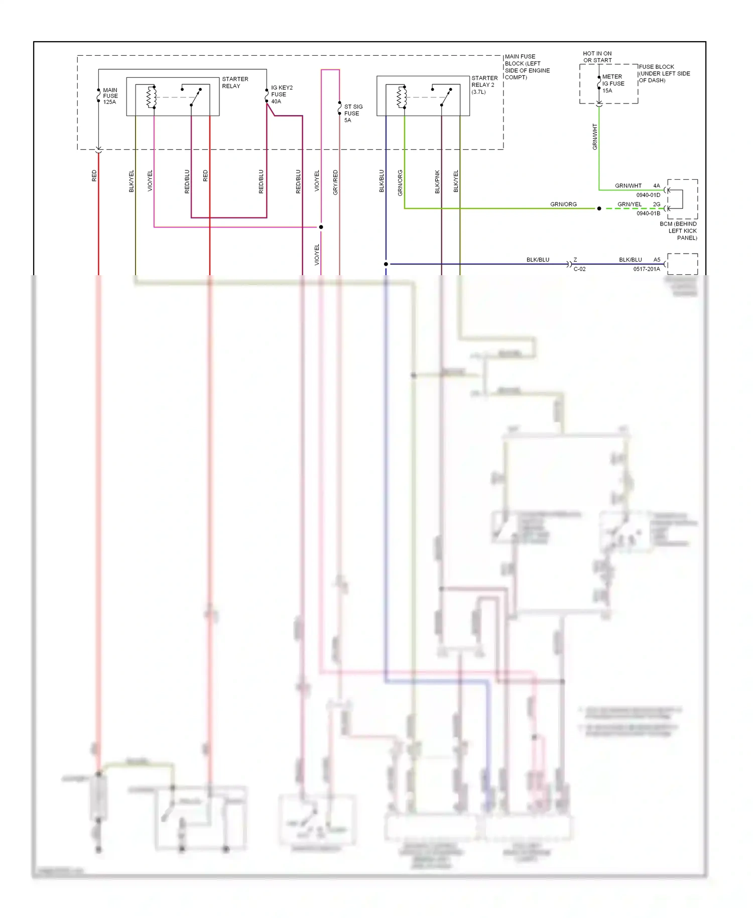 Mazda 6 GH facelift (2009-2013) off wiring diagram  (4 of 5)