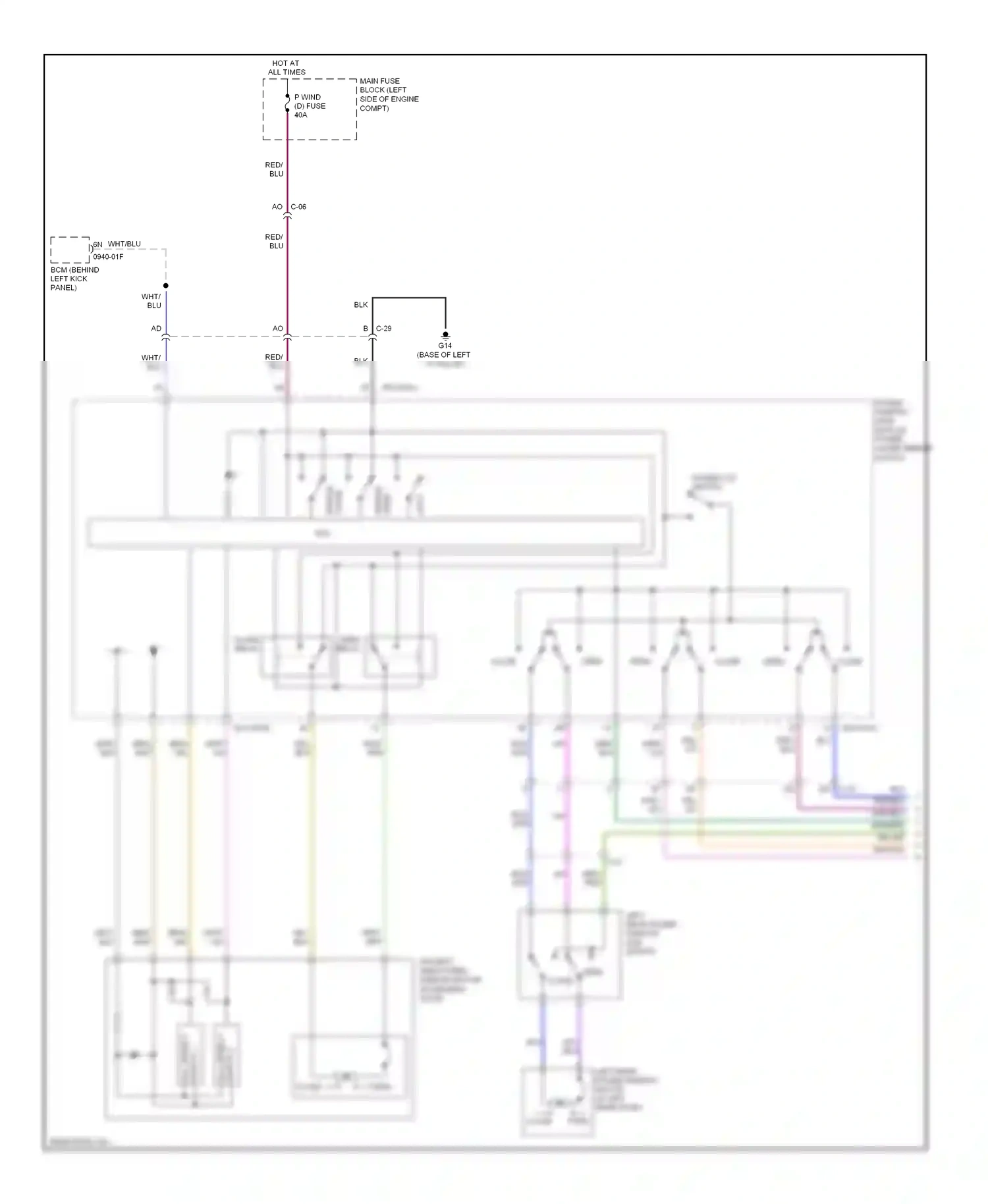 Mazda 6 GH facelift (2009-2013) (open) wiring diagram  (3 of 3)