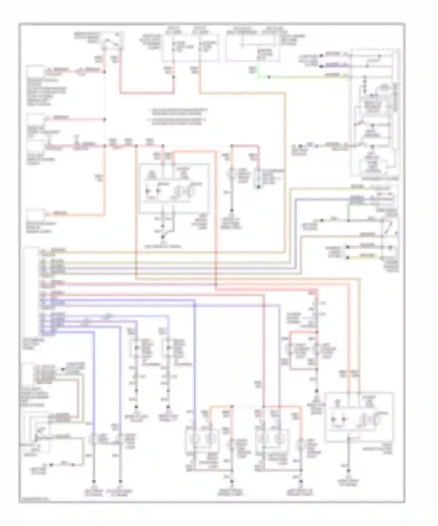 Wiring diagram right front park/turn light for Mazda 6 GH facelift (2009-2013) (1 of 1)