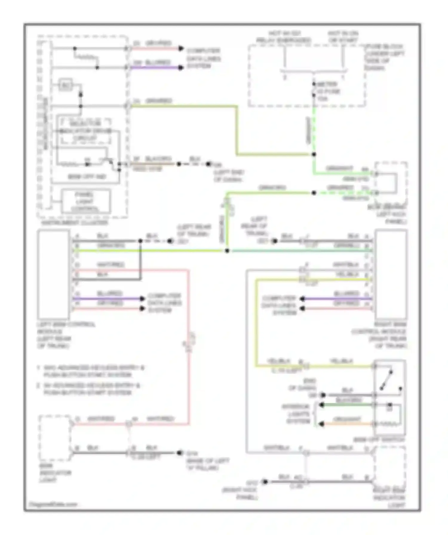 Wiring diagram selector indicator drive circuit for Mazda 6 GH facelift (2009-2013) (1 of 6)