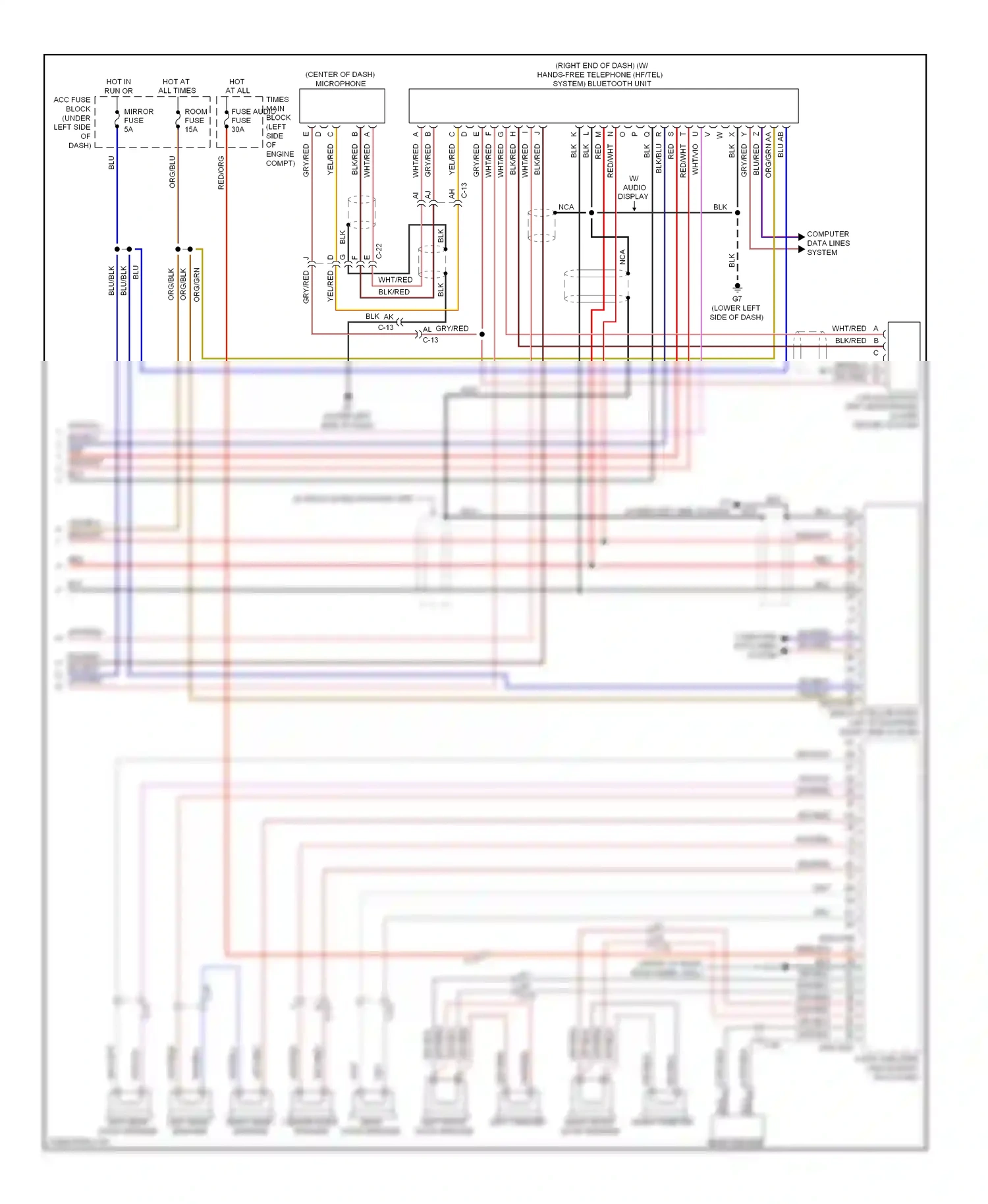 Mazda 6 GH facelift (2009-2013) wht/vio wiring diagram  (16 of 30)