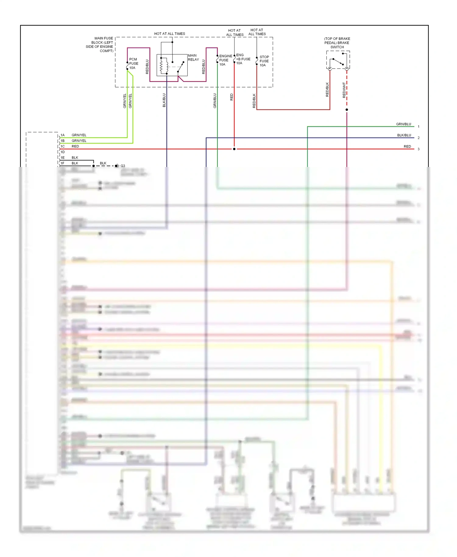 Mazda 6 GH facelift (2009-2013) yel/vio wiring diagram  (5 of 8)