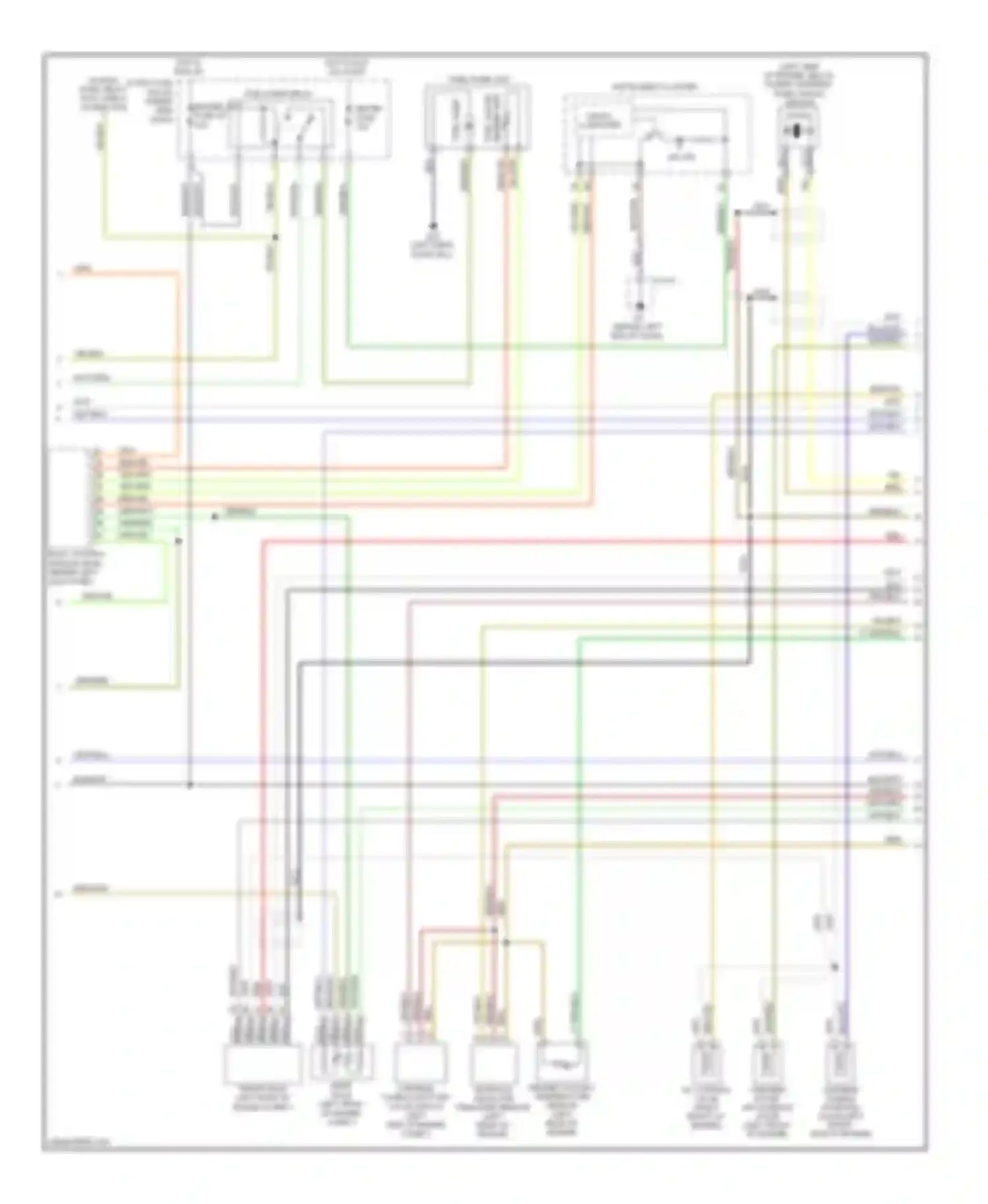 6 Mazda GH (2007-2009): Wiring diagram engine performance 2.3l, except california (2 of 3)