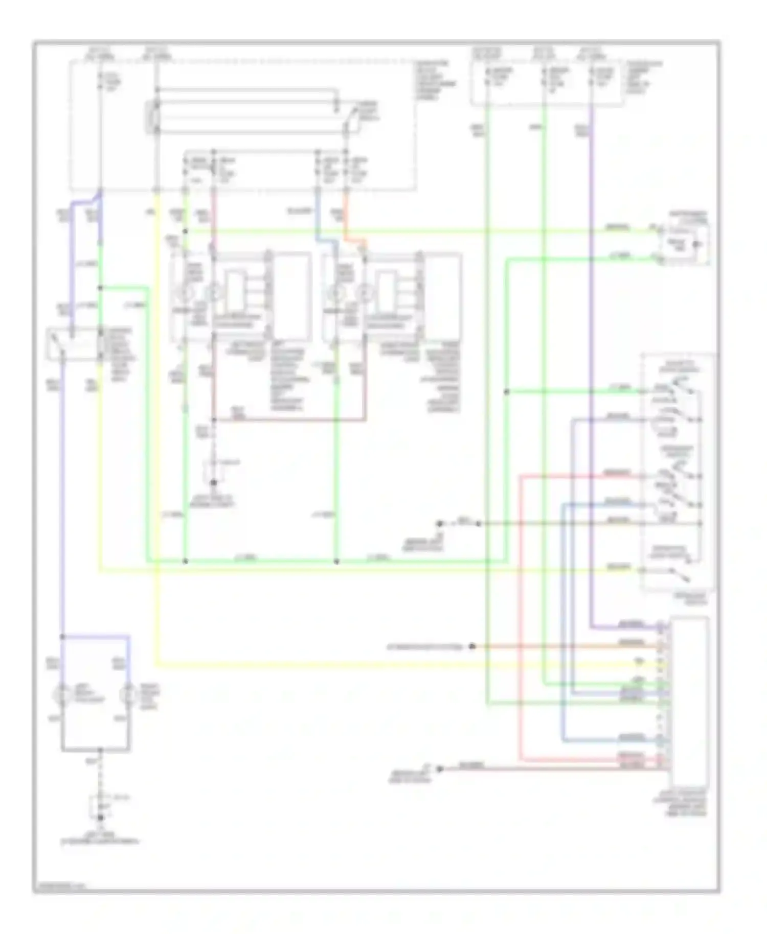 6 Mazda GH (2007-2009): Headlights circuit, without drl