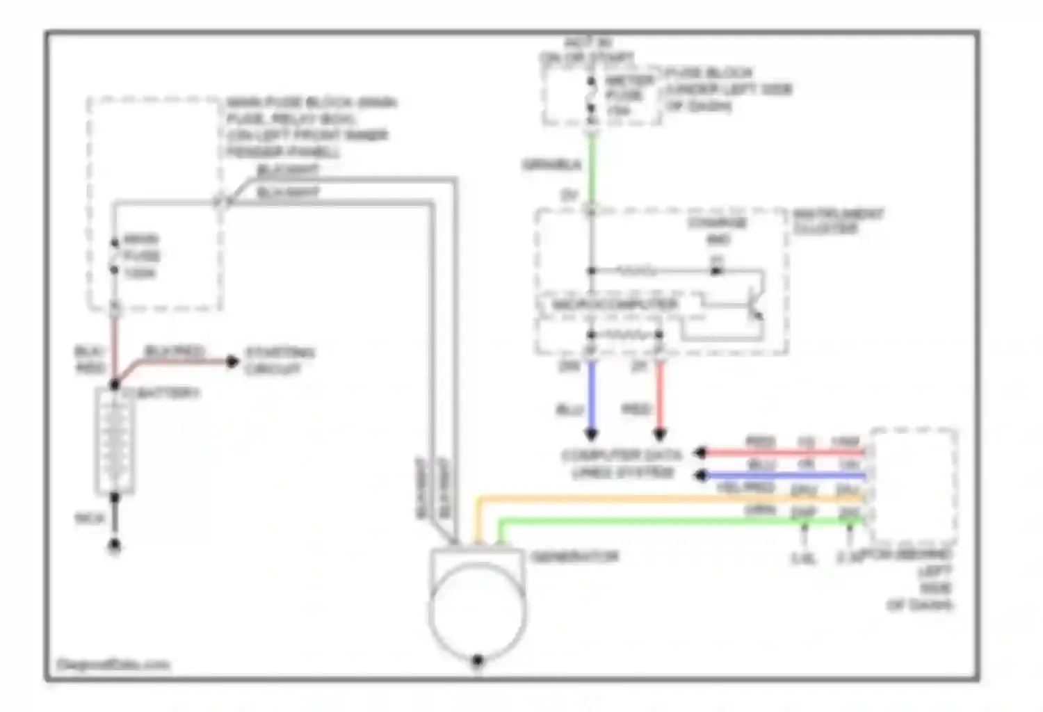 Wiring diagram 2.3l 3.0l for Mazda 6 GH (2007-2009) (1 of 3)