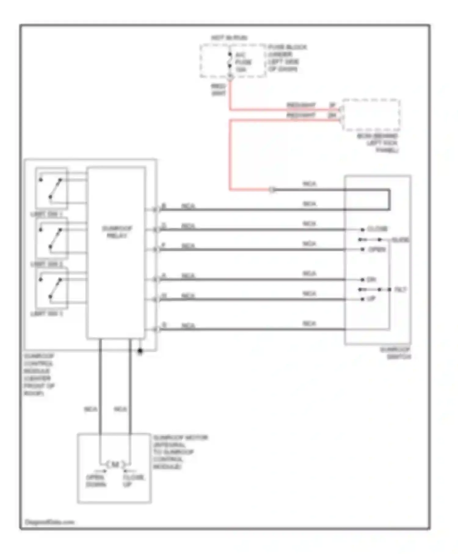 Wiring diagram a/c fuse for Mazda 6 GH (2007-2009) (4 of 4)
