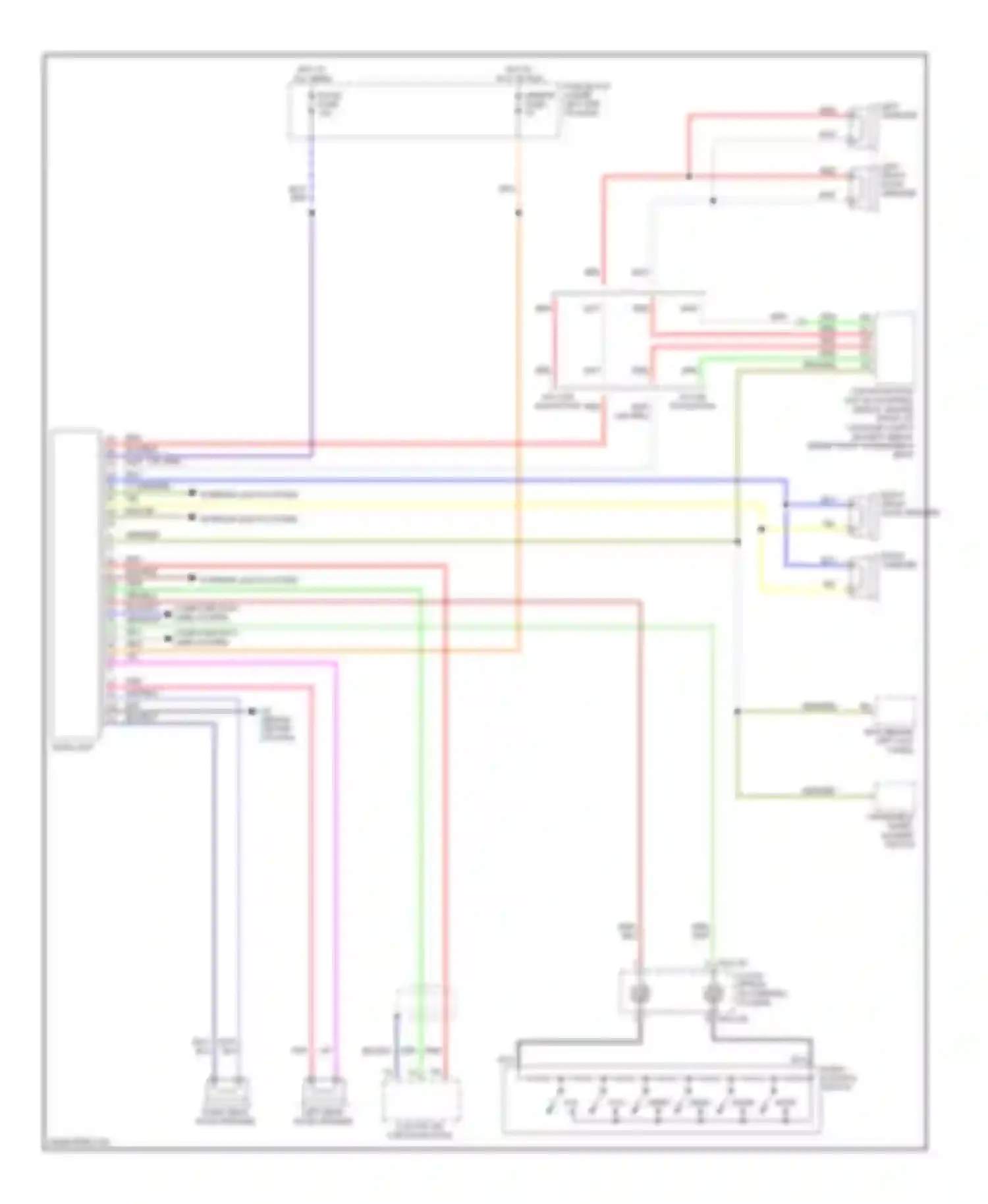 Wiring diagram audio control switch for Mazda 6 GH (2007-2009) (1 of 2)