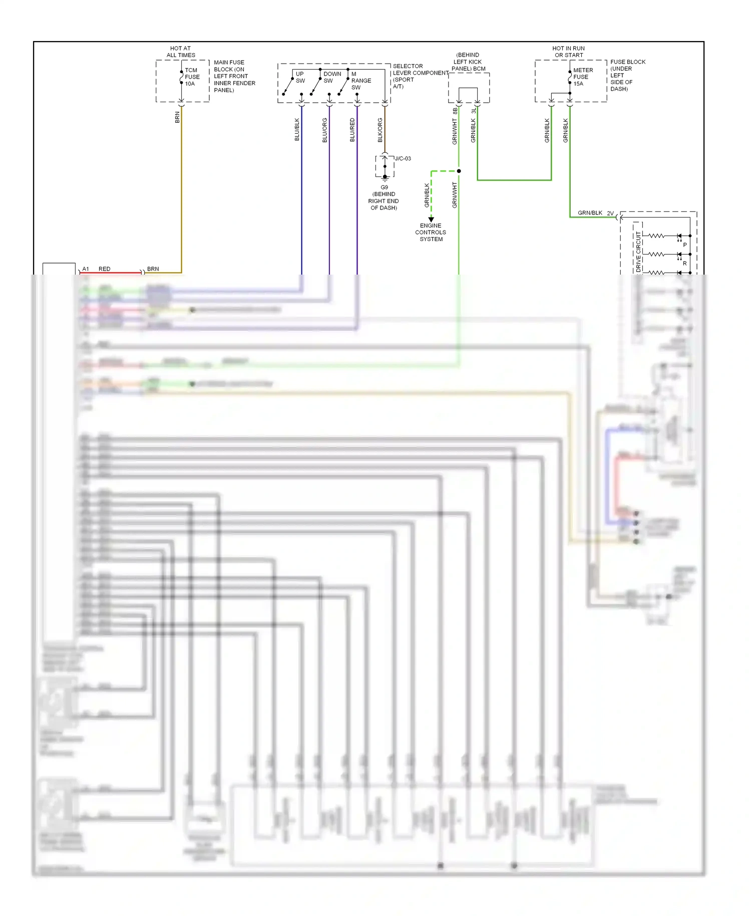 Mazda 6 GH (2007-2009) blk/wht wiring diagram  (21 of 24)