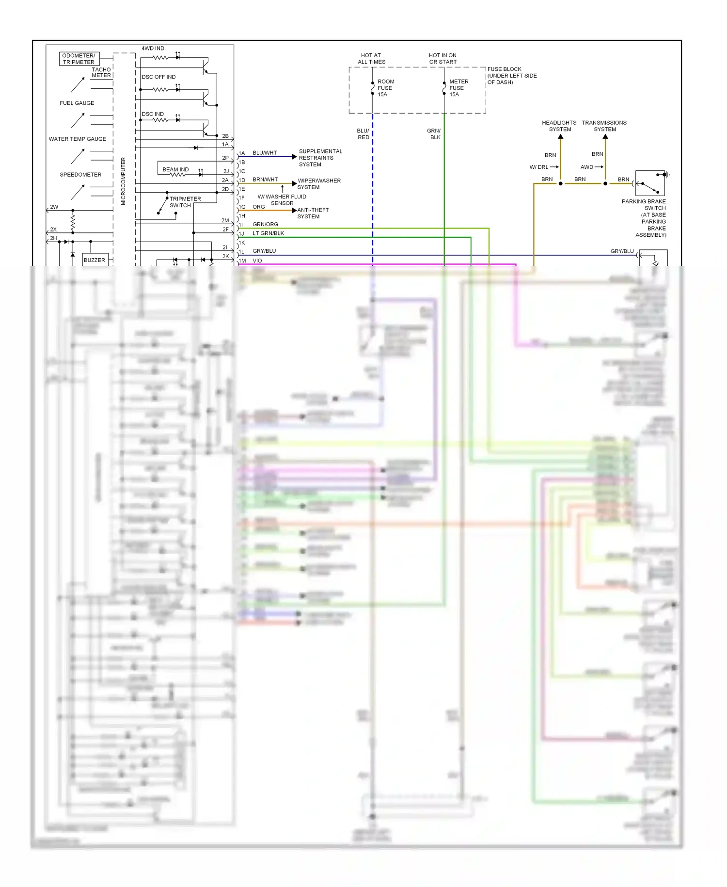 Mazda 6 GH (2007-2009) buzzer wiring diagram  (1 of 2)