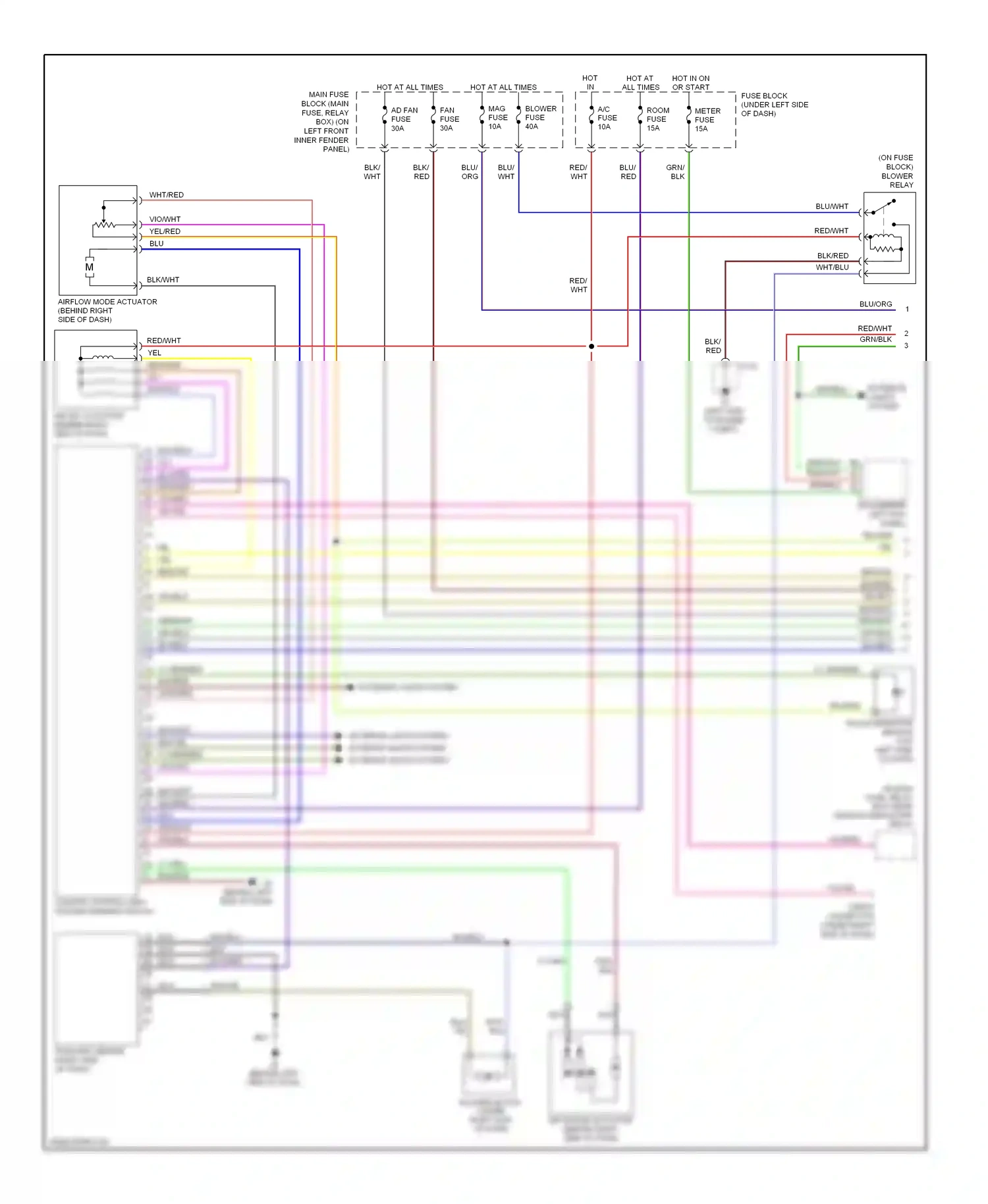 Mazda 6 GH (2007-2009) exterior lights system interior lights system exterior lights system wiring diagram  (1 of 2)