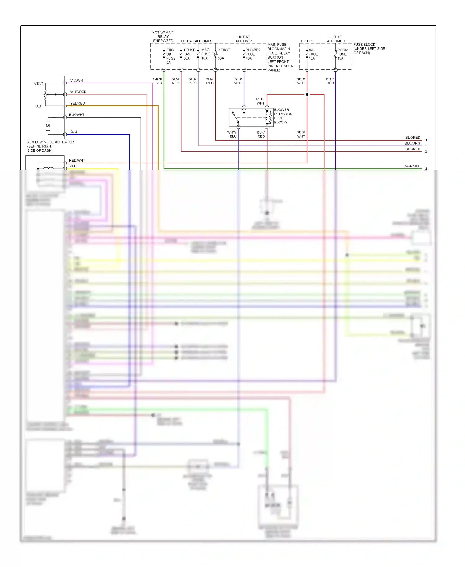 Mazda 6 GH (2007-2009) exterior lights system interior lights system exterior lights system wiring diagram  (2 of 2)