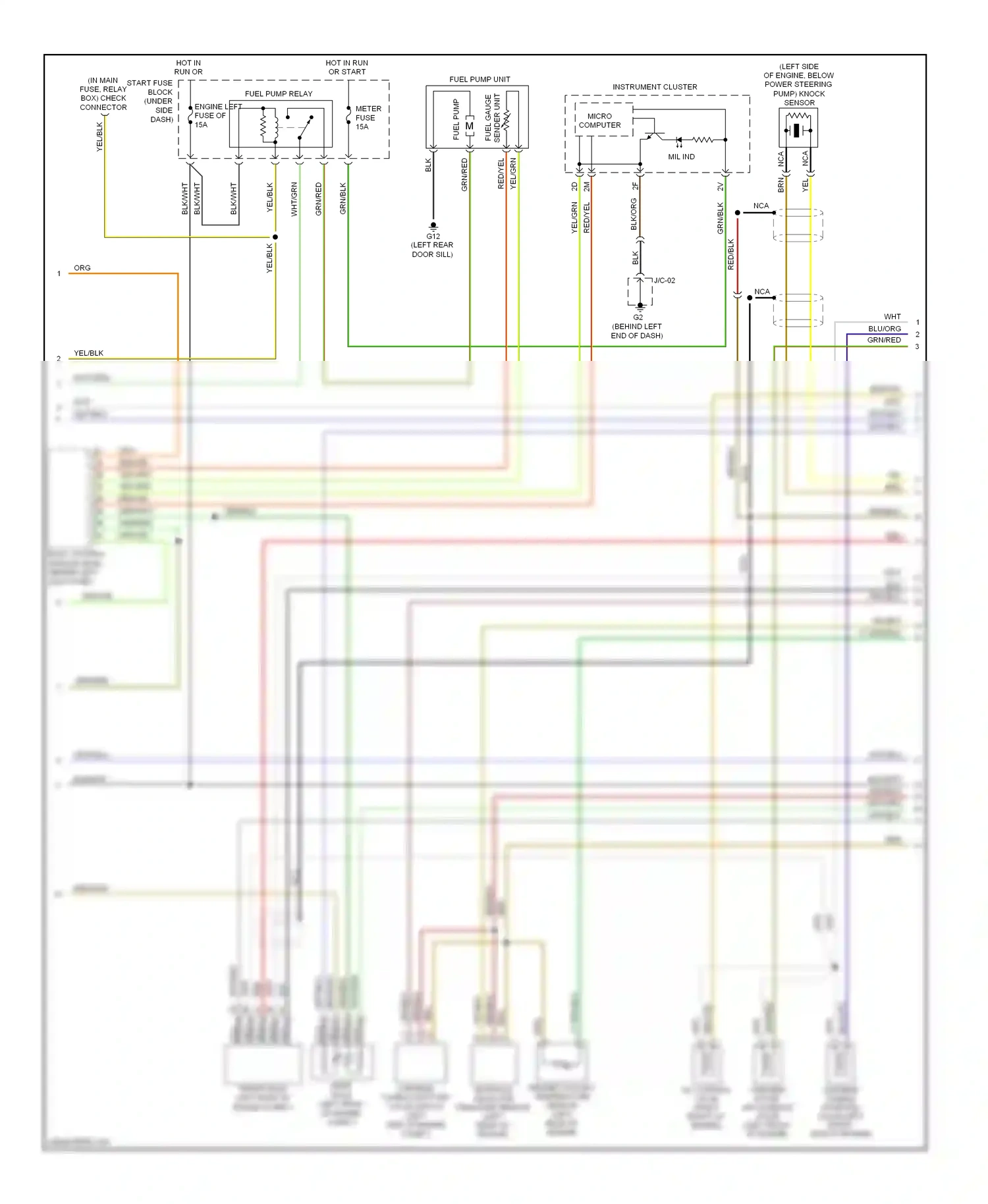 Mazda 6 GH (2007-2009) fuel pump wiring diagram  (2 of 3)