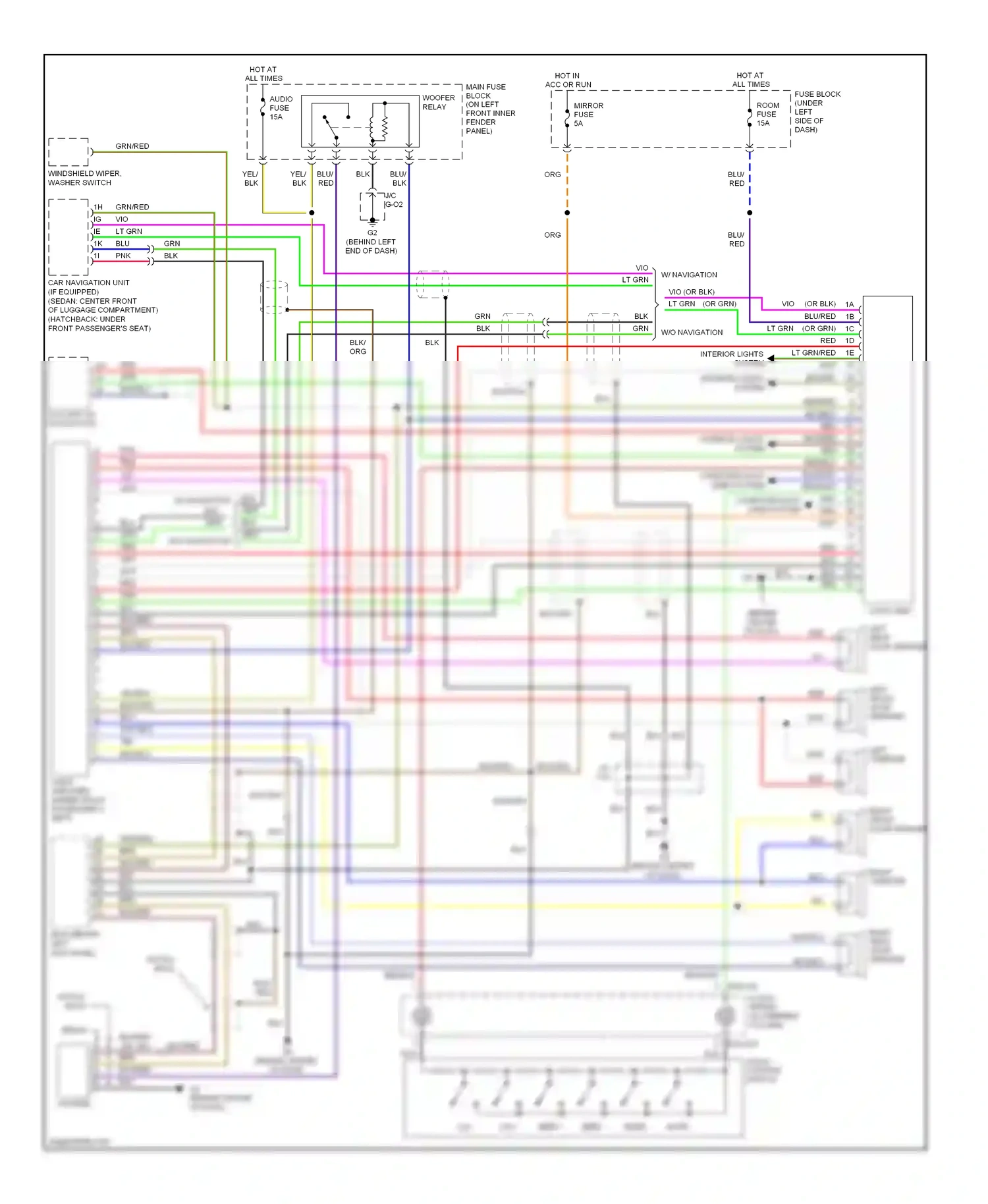 Mazda 6 GH (2007-2009) (hatch back) wiring diagram  (1 of 1)