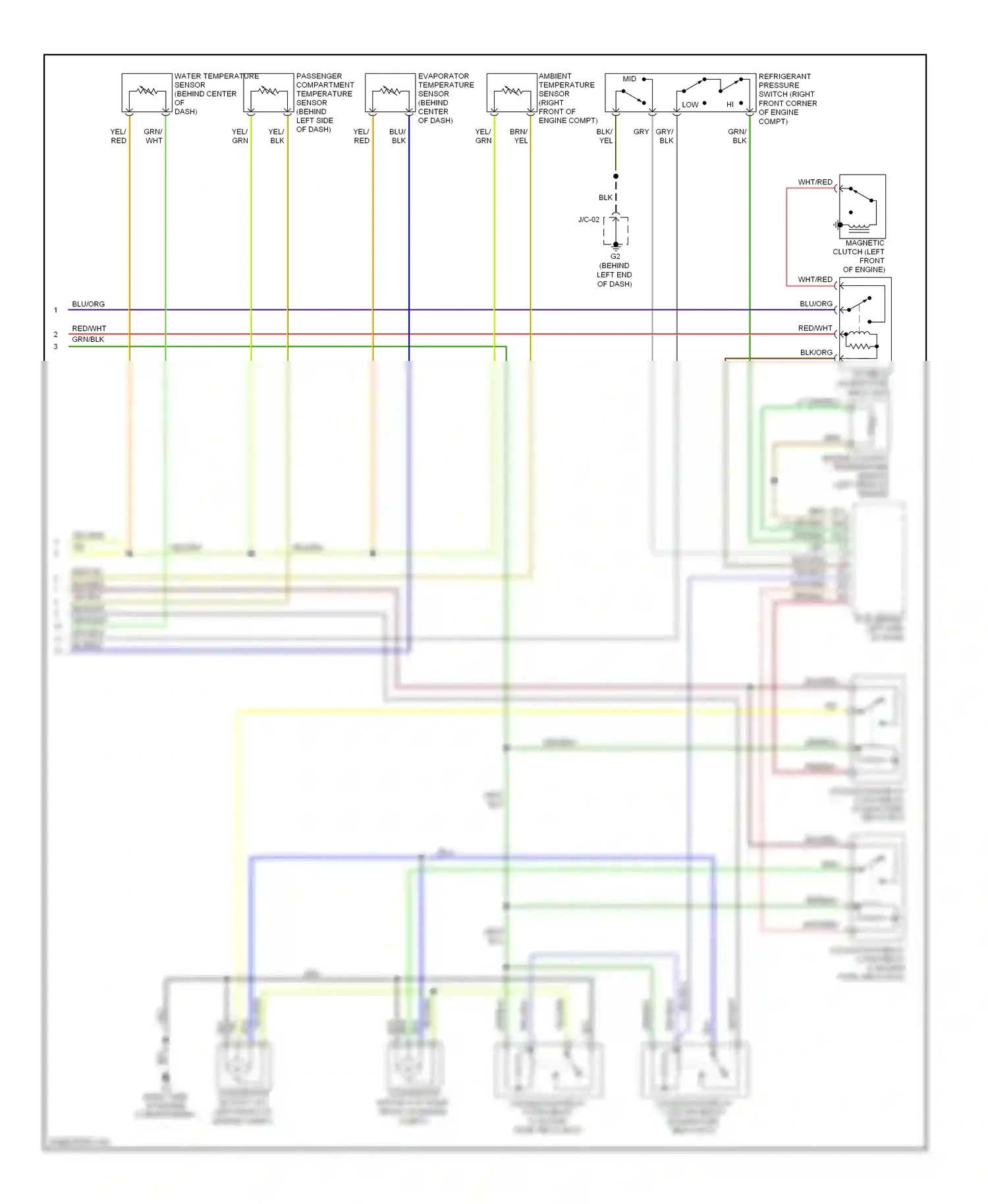 Mazda 6 GH (2007-2009) mid wiring diagram  (1 of 6)