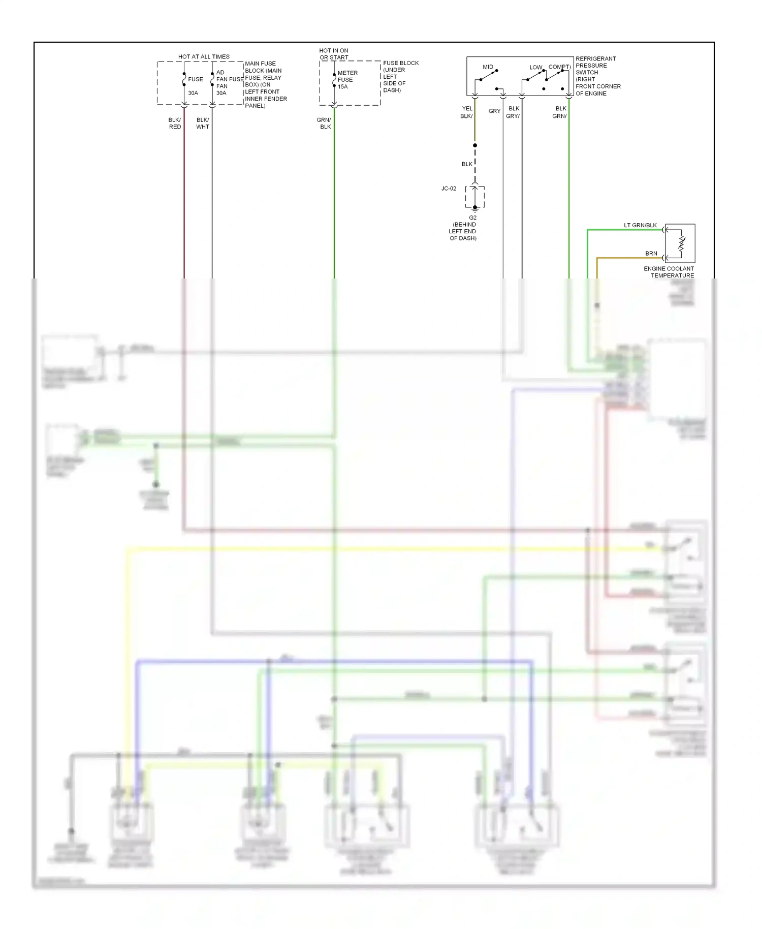 Mazda 6 GH (2007-2009) mid wiring diagram  (2 of 6)