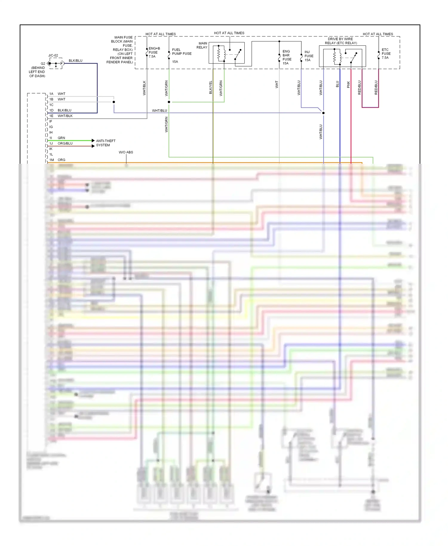 Mazda 6 GH (2007-2009) neutral switch (m/t) (on transaxle) wiring diagram  (3 of 3)