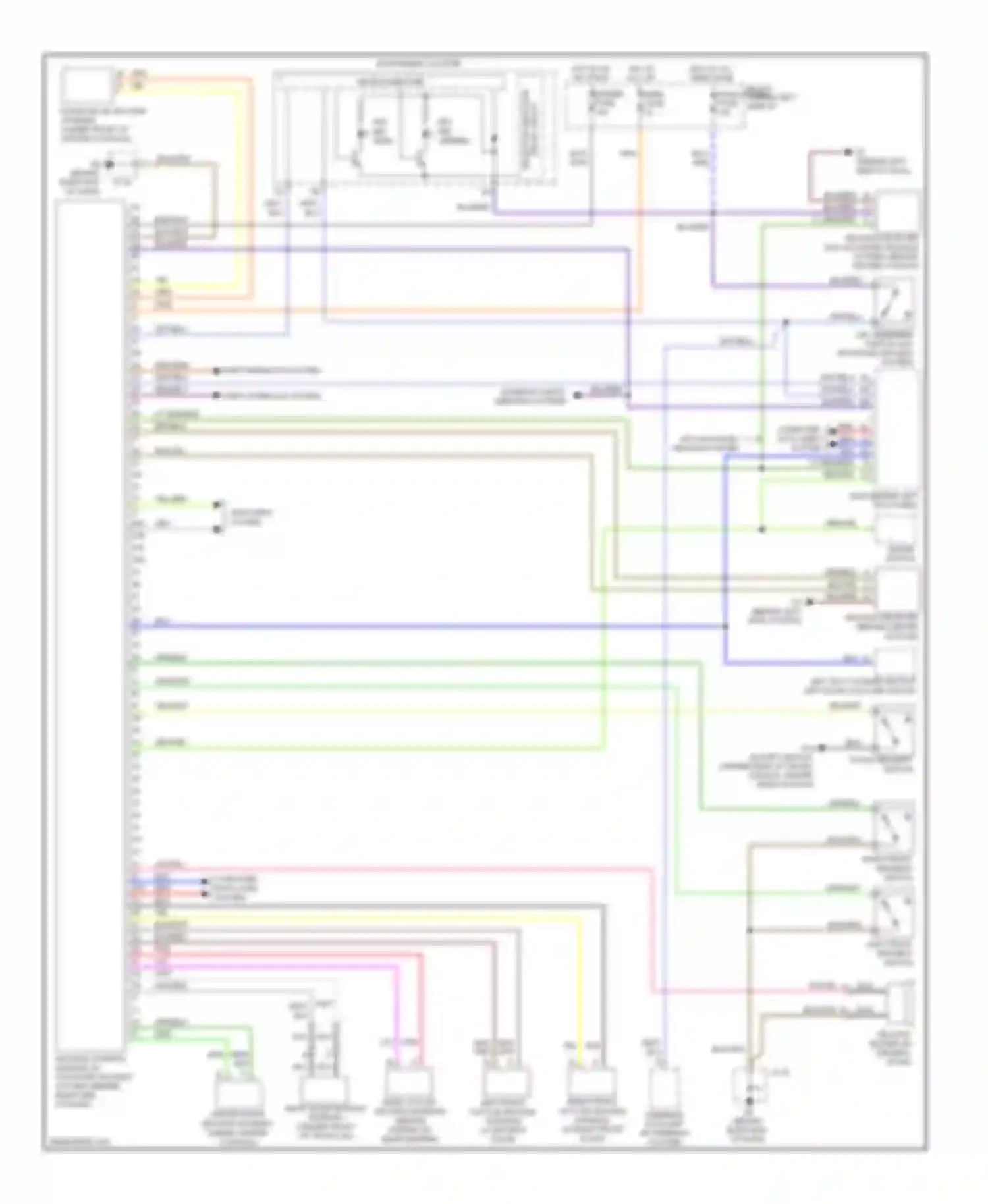 Wiring diagram right front request for Mazda 6 GH (2007-2009) (1 of 1)