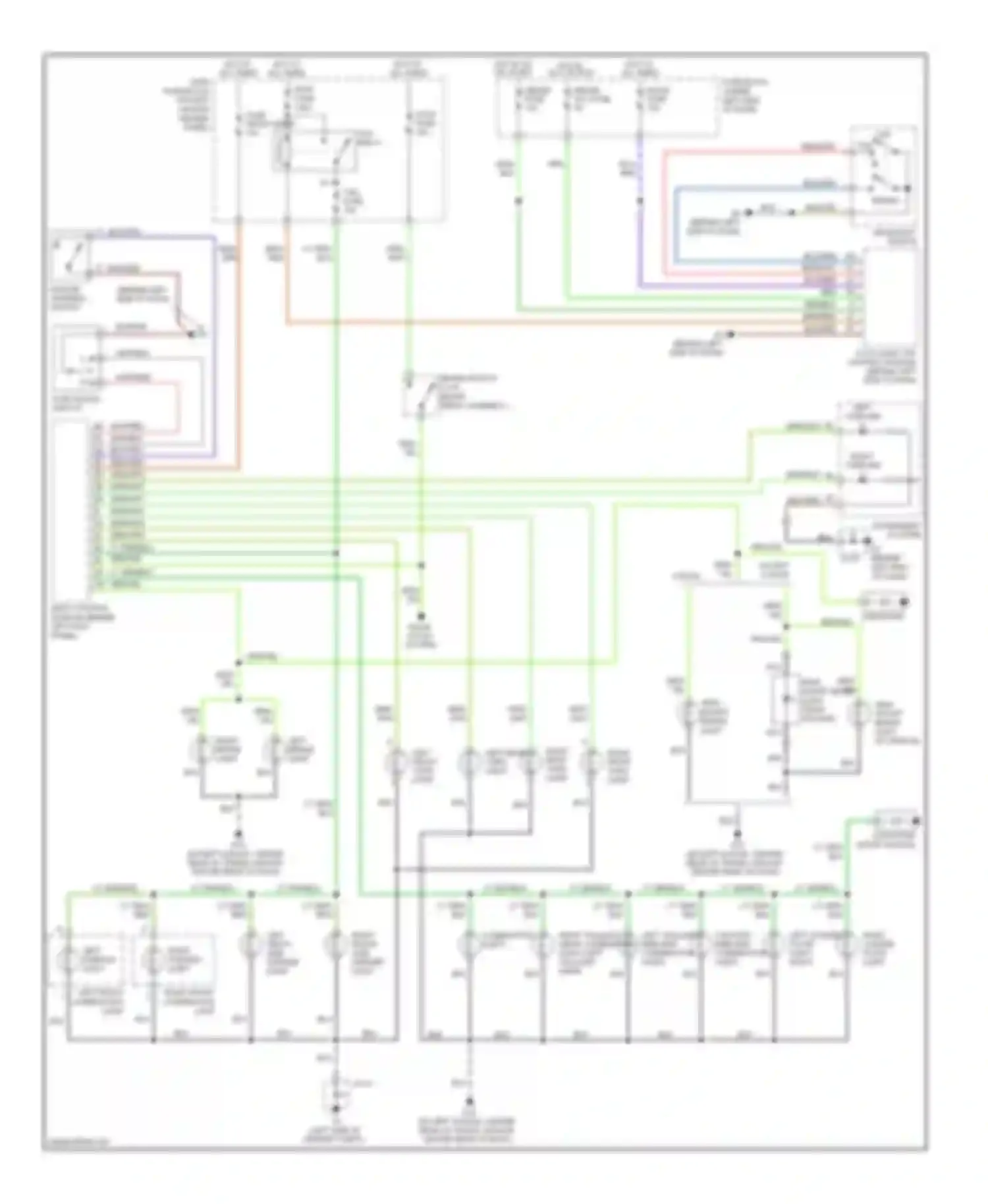 Wiring diagram right front turn light for Mazda 6 GH (2007-2009) (1 of 1)