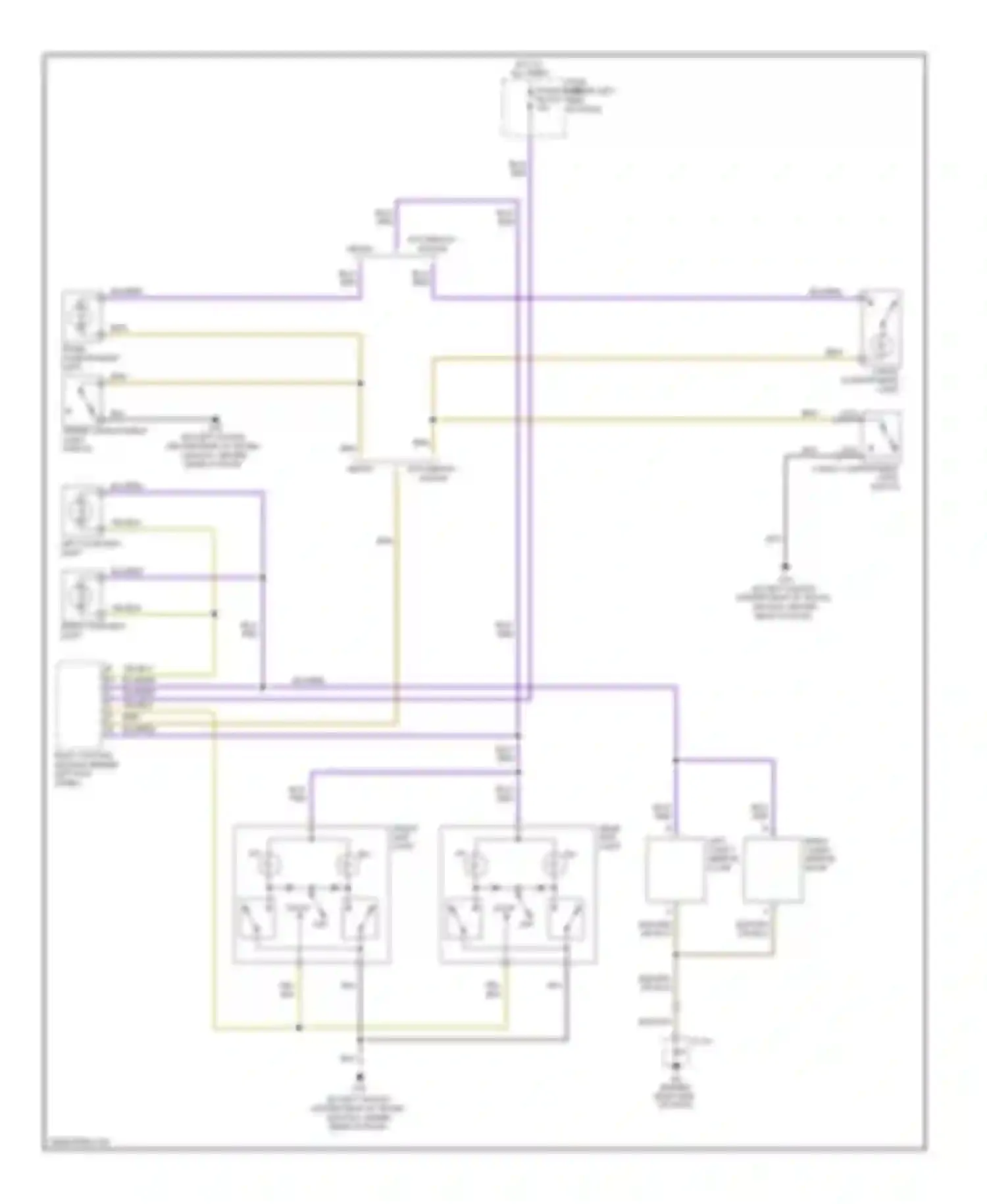 Wiring diagram trunk compartment light for Mazda 6 GH (2007-2009) (1 of 1)
