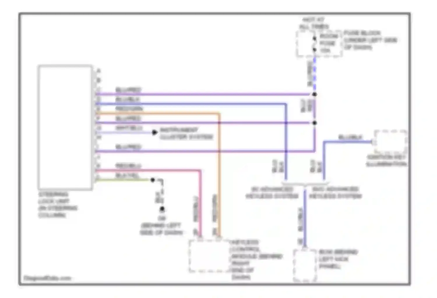 Wiring diagram w/o advanced keyless system for Mazda 6 GH (2007-2009) (2 of 2)