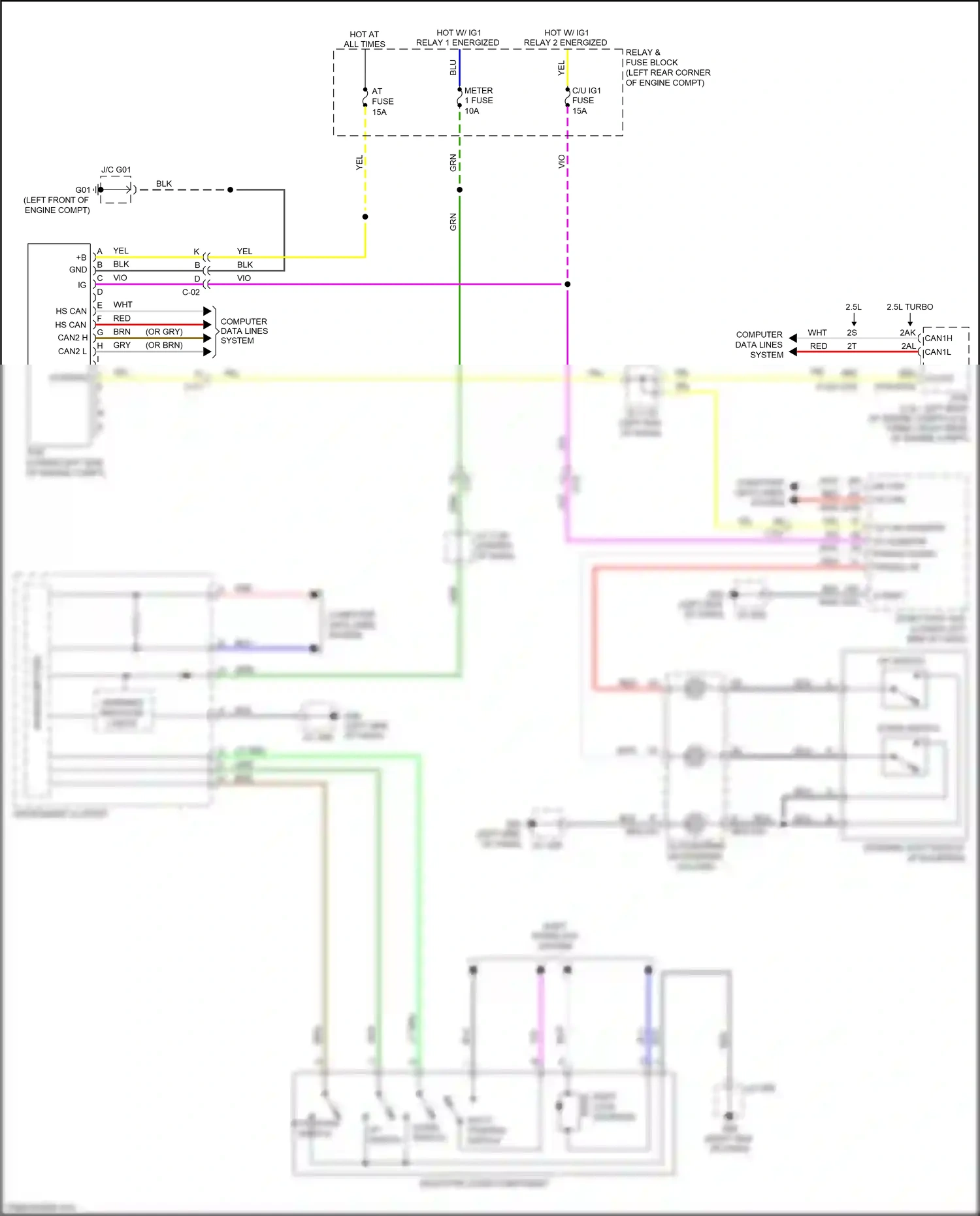 Mazda 6 GJ facelift 2 (2018-2024) blu wiring diagram  (21 of 102)