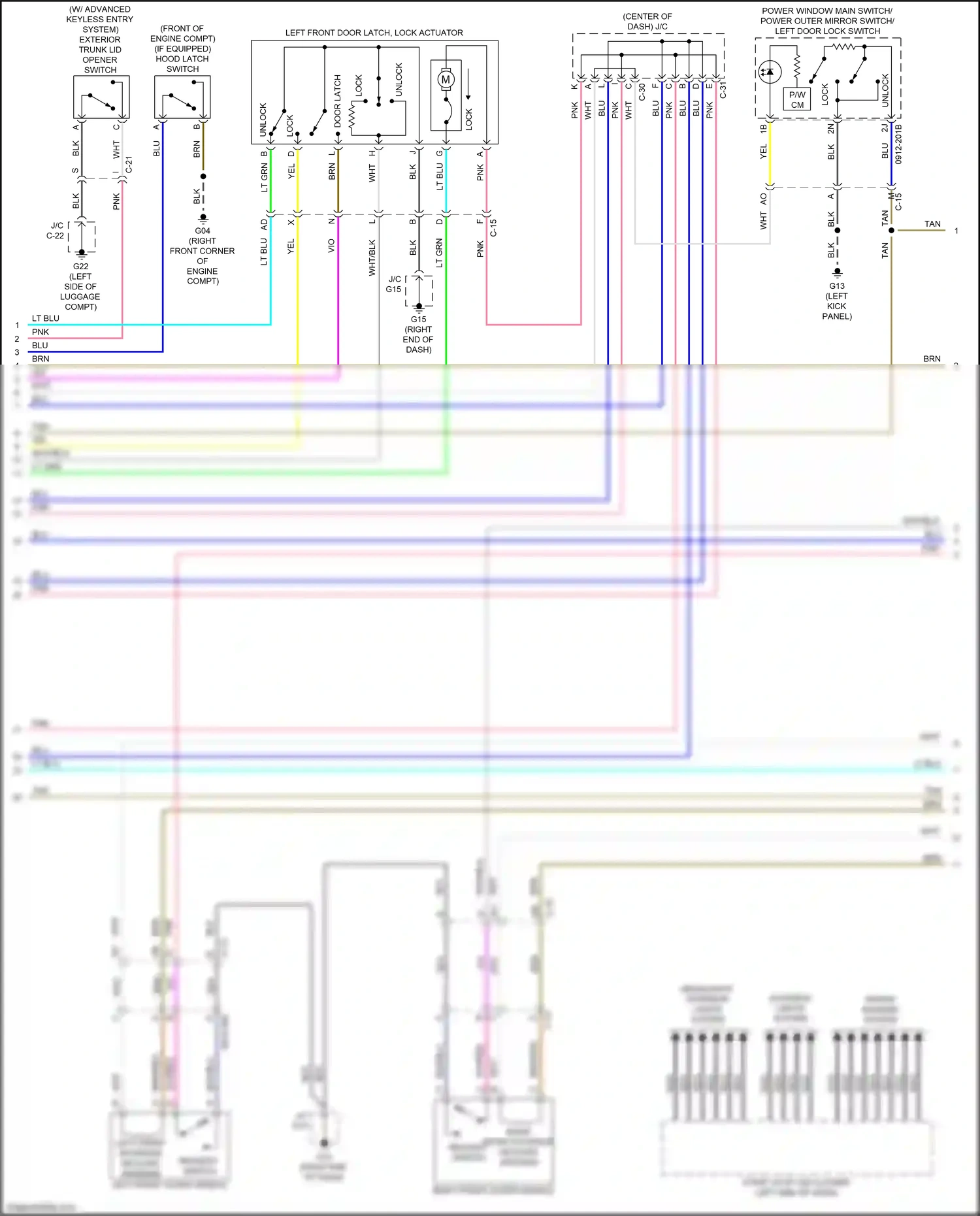 Mazda 6 GJ facelift 2 (2018-2024) blu wiring diagram  (13 of 102)