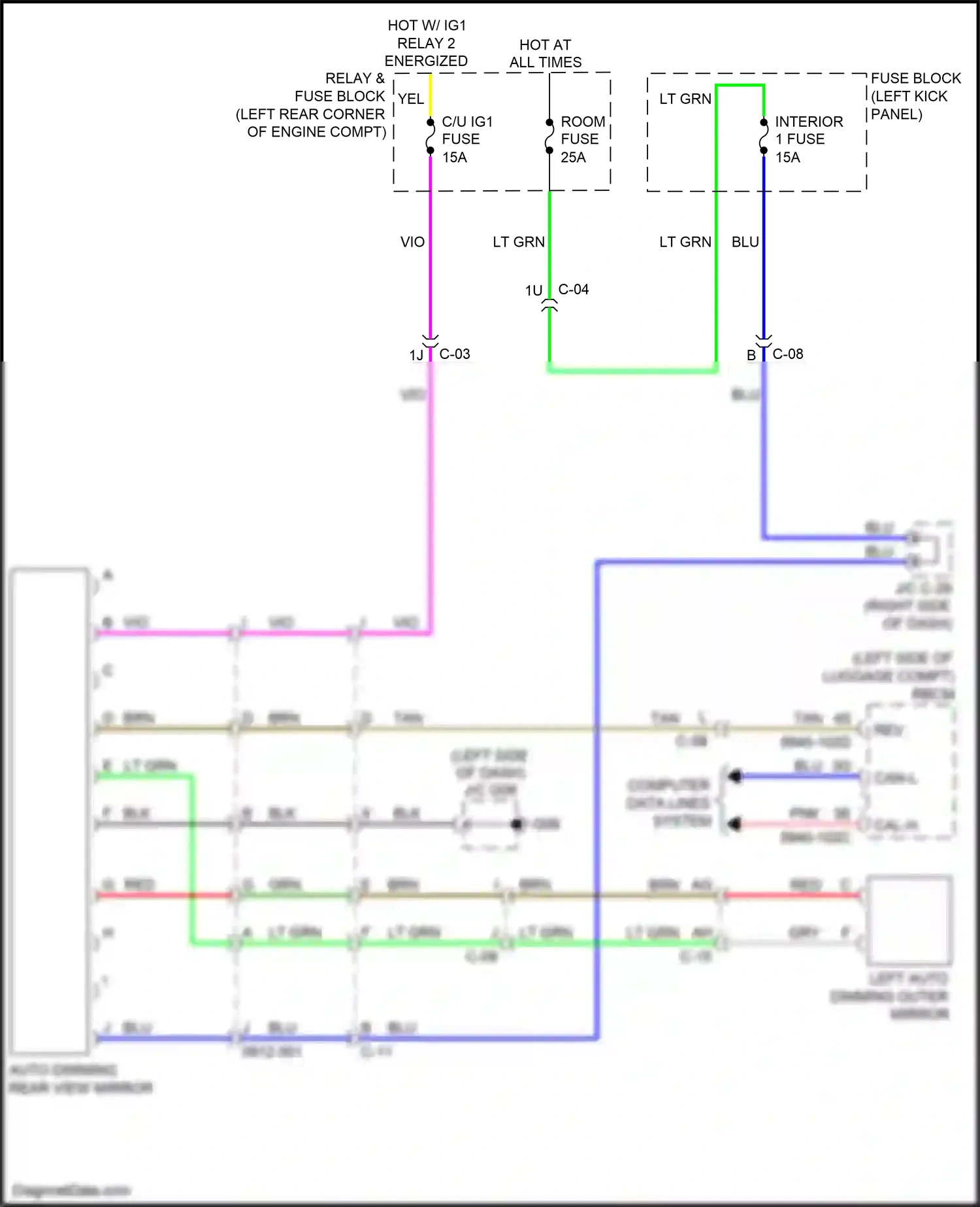 Mazda 6 GJ facelift 2 (2018-2024) blu wiring diagram  (22 of 102)