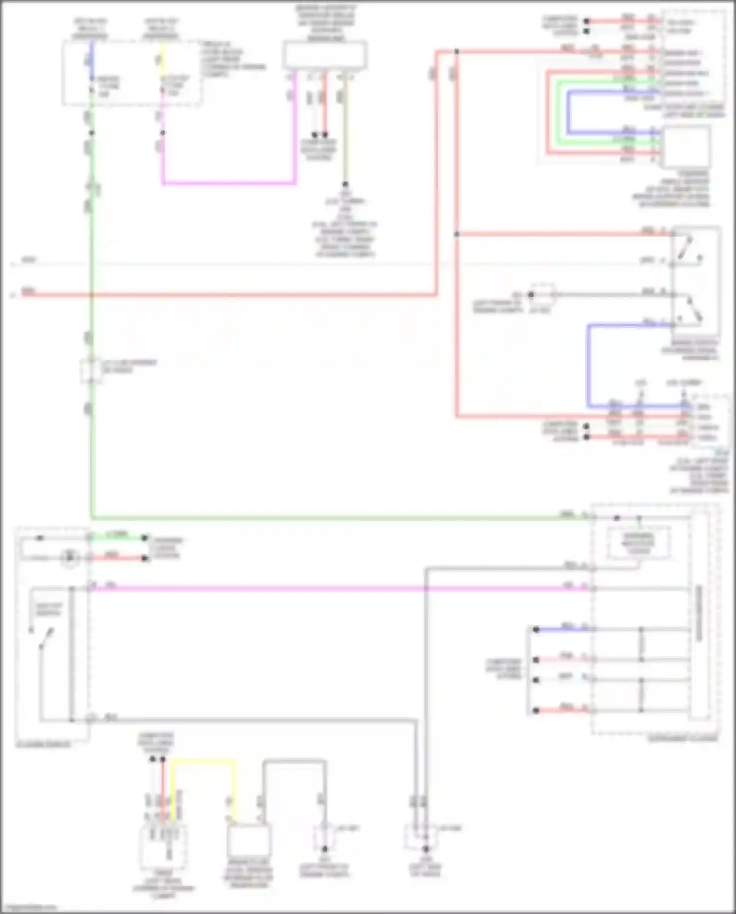 Wiring diagram cluster switch for Mazda 6 GJ facelift 2 (2018-2024) (1 of 6)