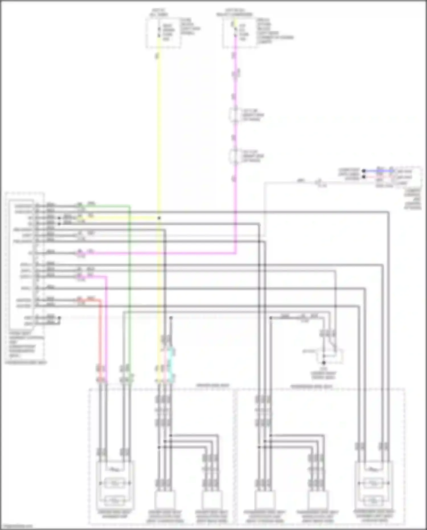 Wiring diagram driver side seat warmer unit for Mazda 6 GJ facelift 2 (2018-2024) (1 of 1)