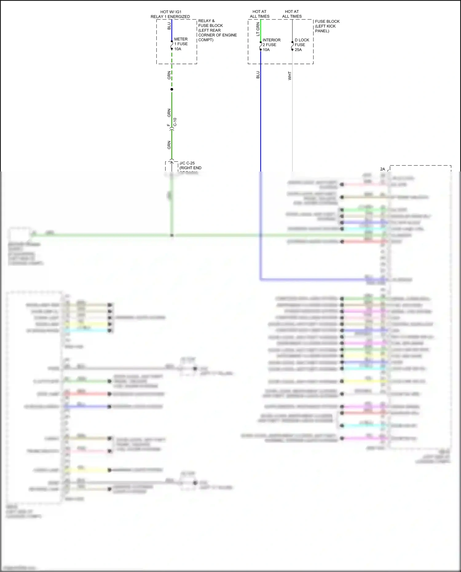 Mazda 6 GJ facelift 2 (2018-2024) left "c" pillar) wiring diagram  (11 of 14)