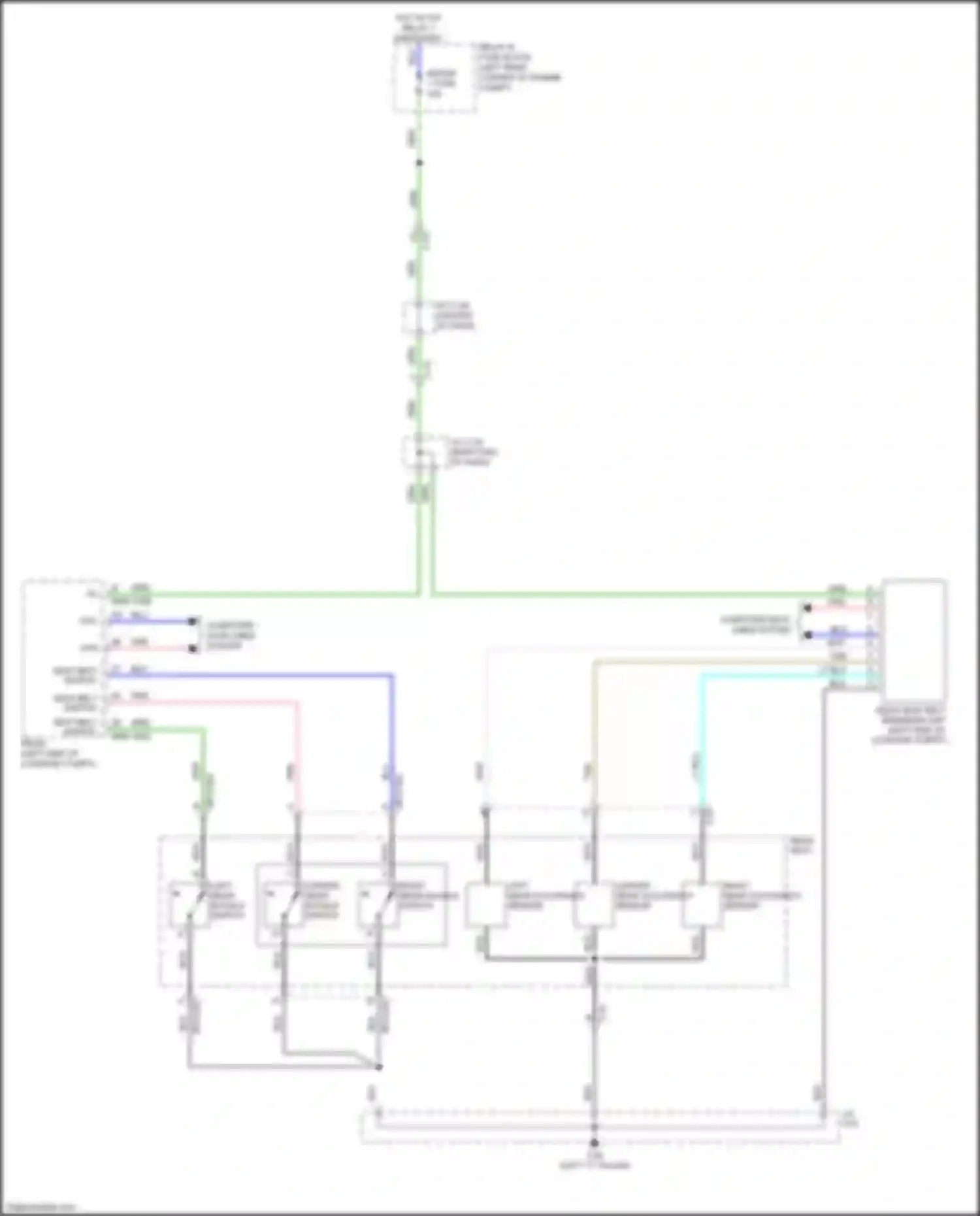 Wiring diagram left "c" pillar) for Mazda 6 GJ facelift 2 (2018-2024) (10 of 14)