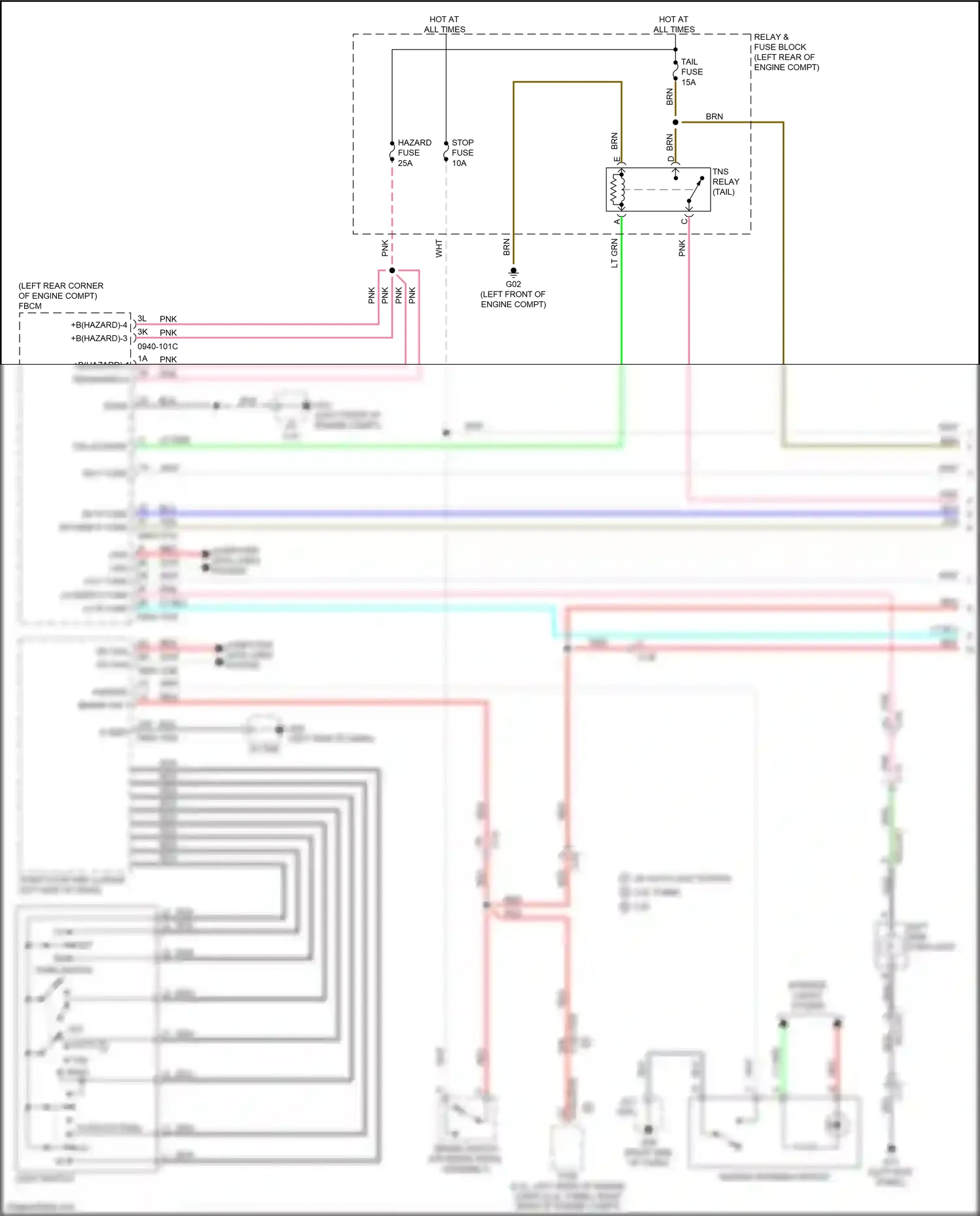 Mazda 6 GJ facelift 2 (2018-2024) lt blu wiring diagram  (35 of 61)