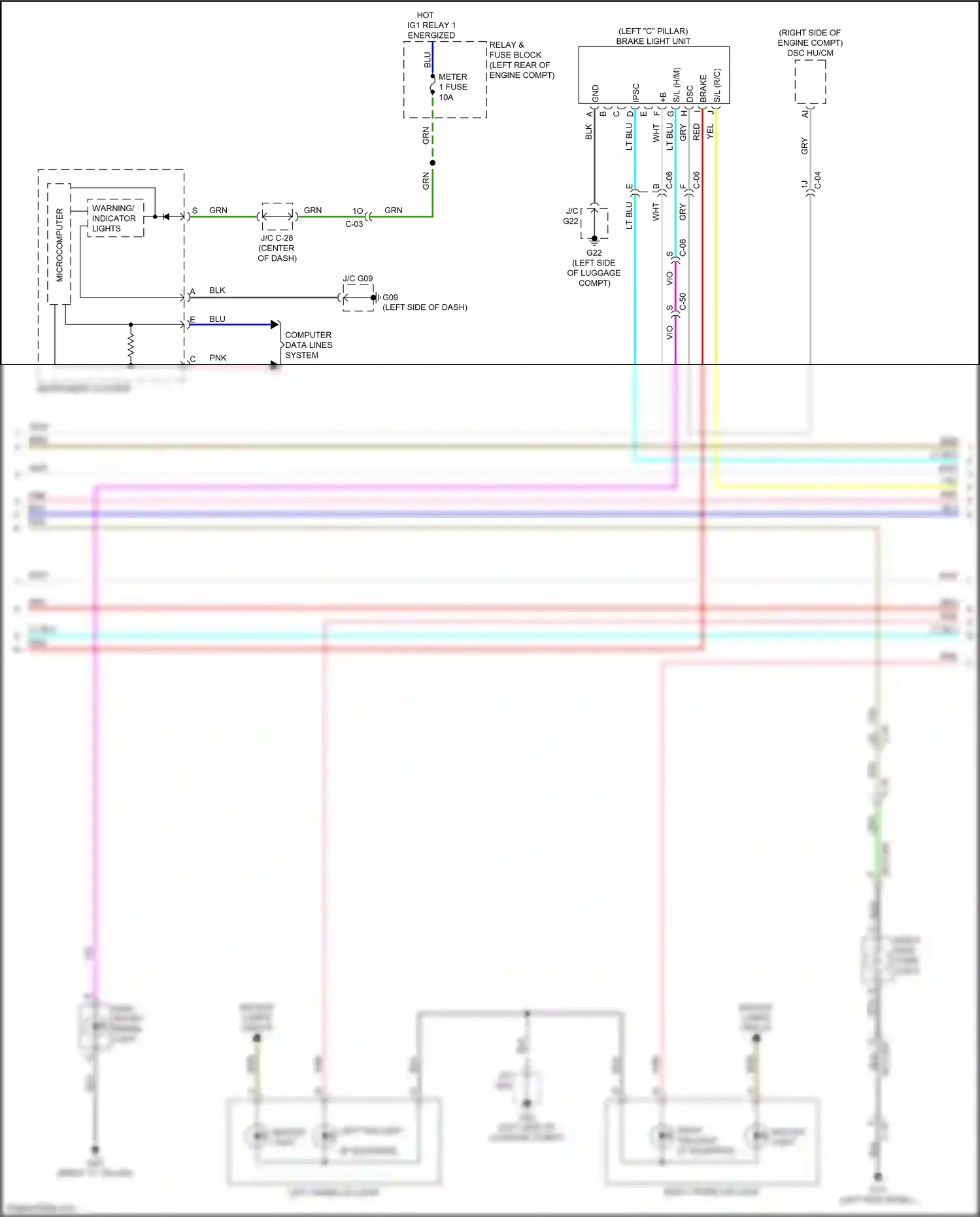Mazda 6 GJ facelift 2 (2018-2024) lt blu wiring diagram  (36 of 61)
