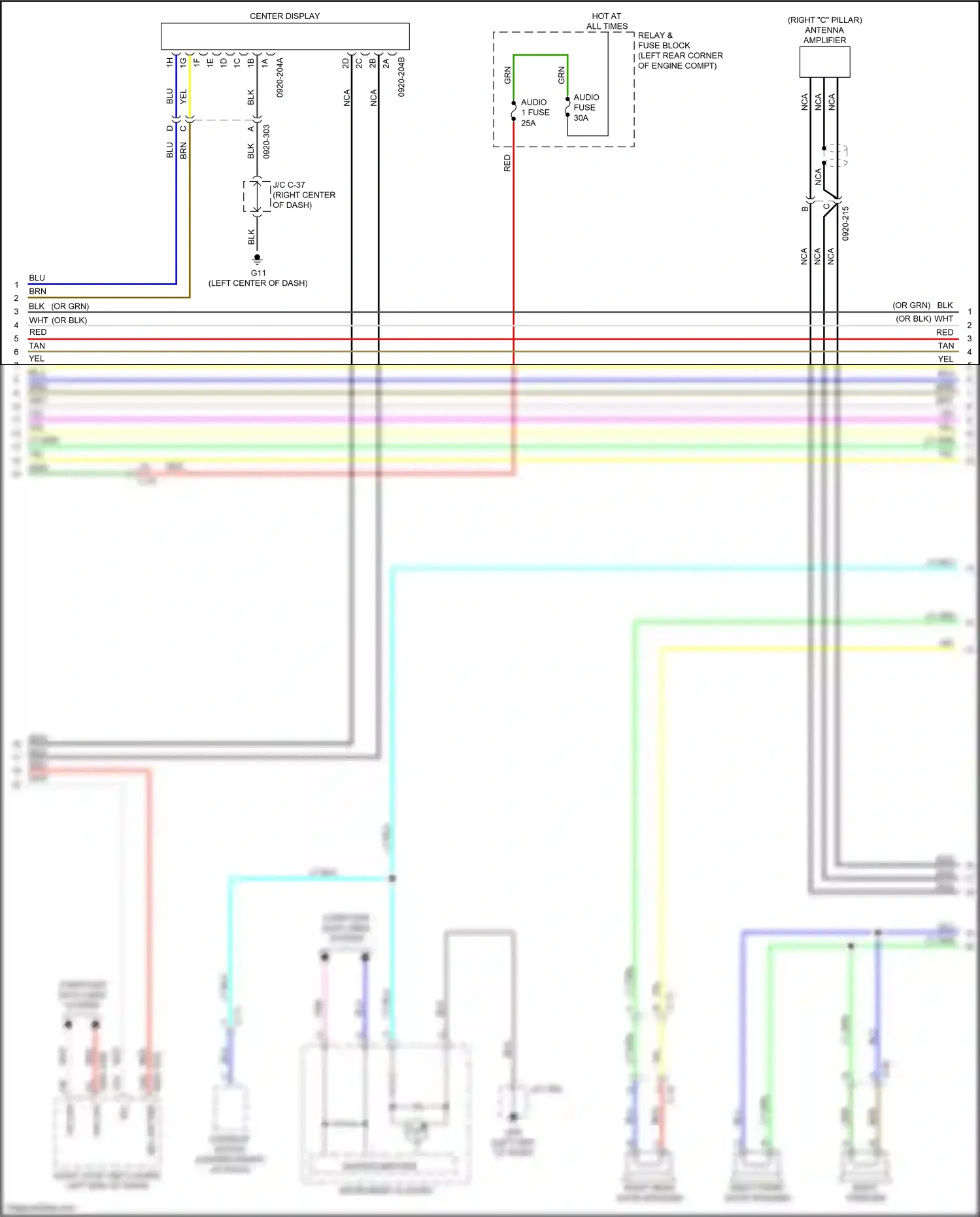 Mazda 6 GJ facelift 2 (2018-2024) nca wiring diagram  (9 of 69)